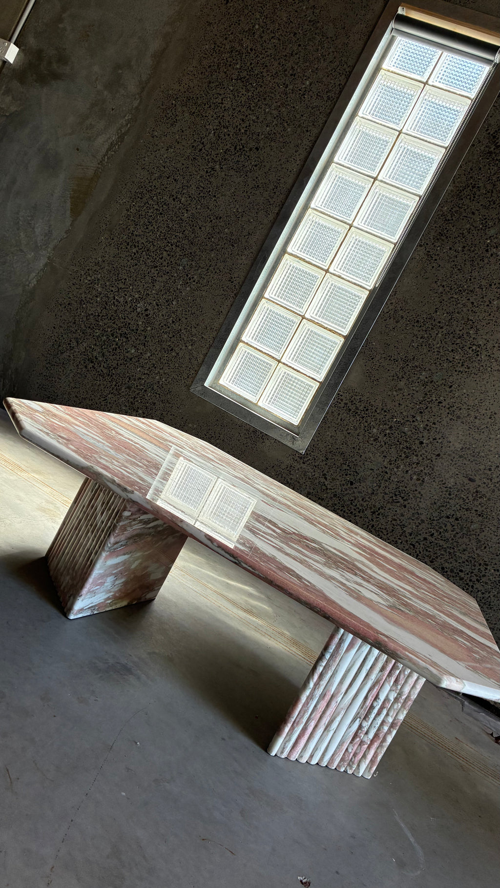 1980s ITALIAN MARBLE COFFEE TABLE