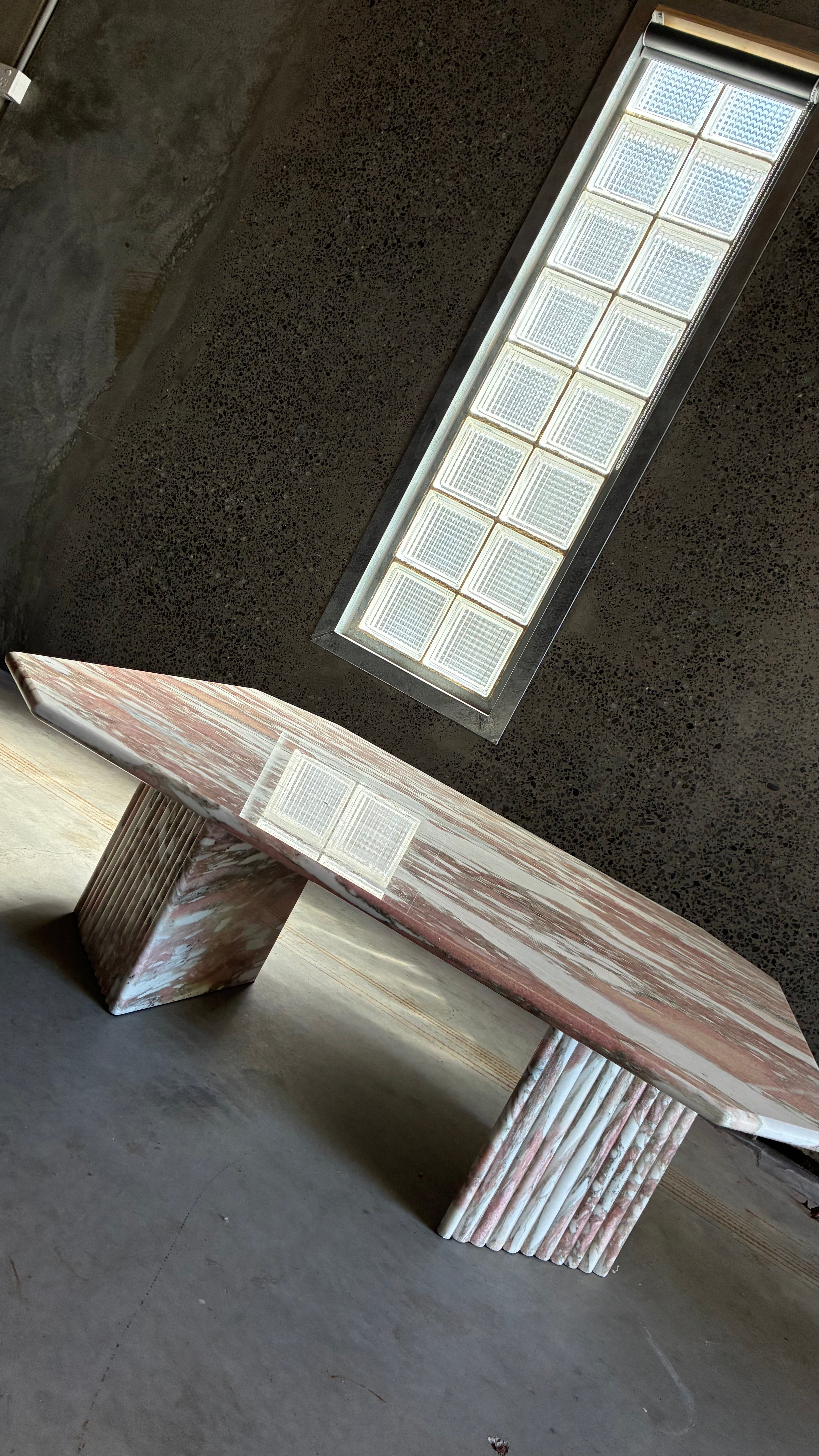 1980s ITALIAN MARBLE COFFEE TABLE