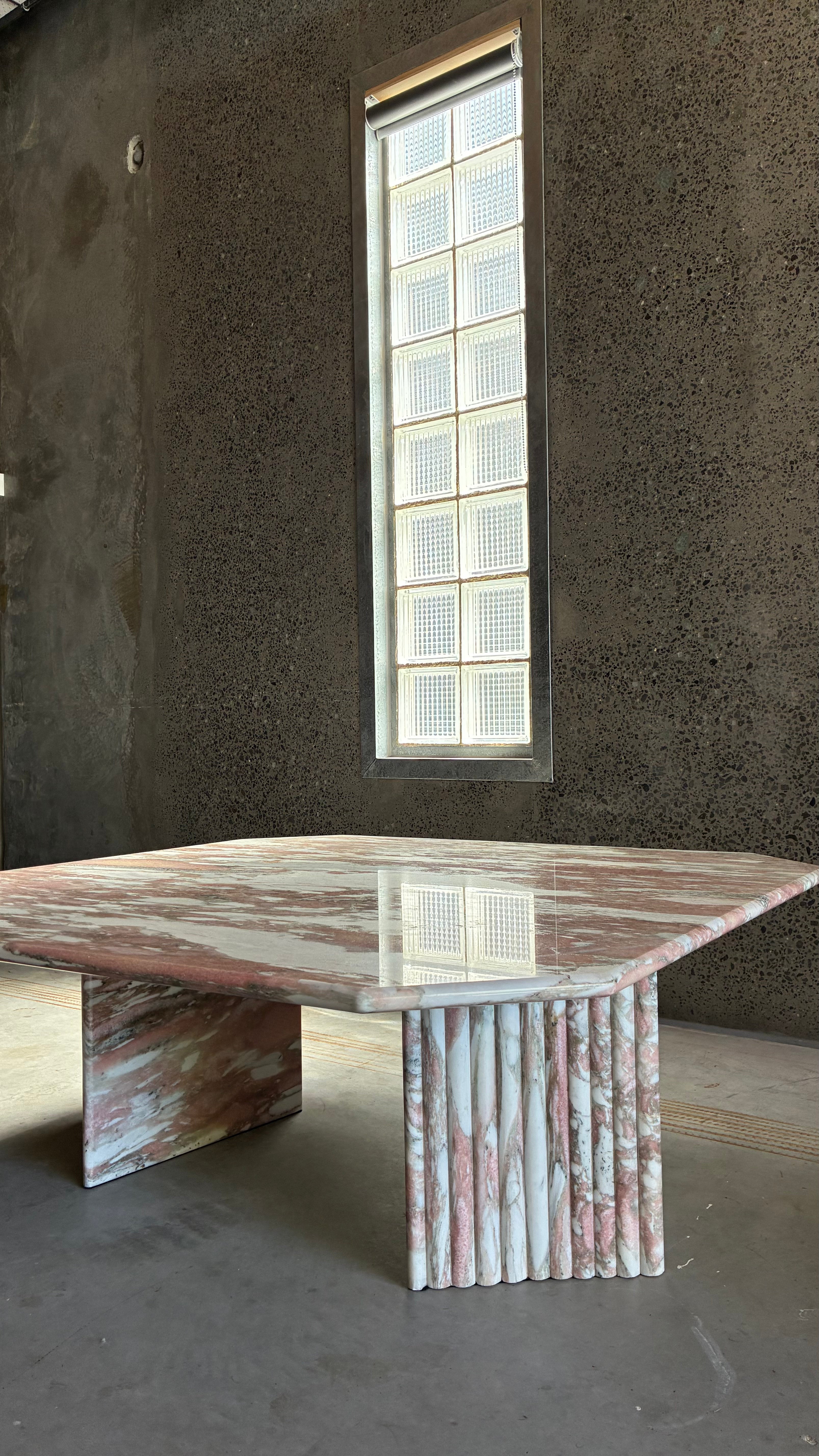 1980s ITALIAN MARBLE COFFEE TABLE