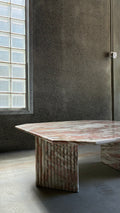 1980s ITALIAN MARBLE COFFEE TABLE