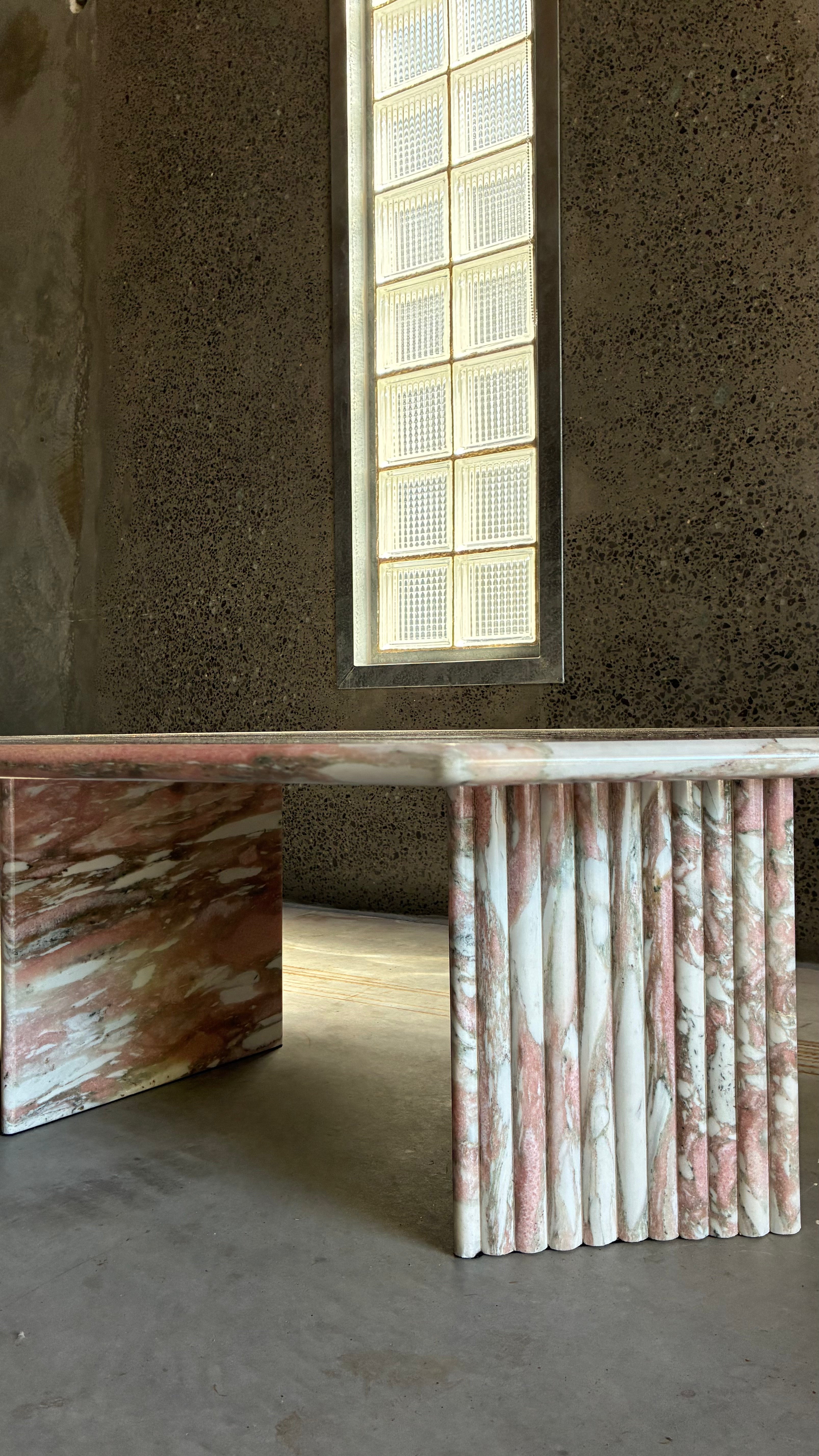 1980s ITALIAN MARBLE COFFEE TABLE