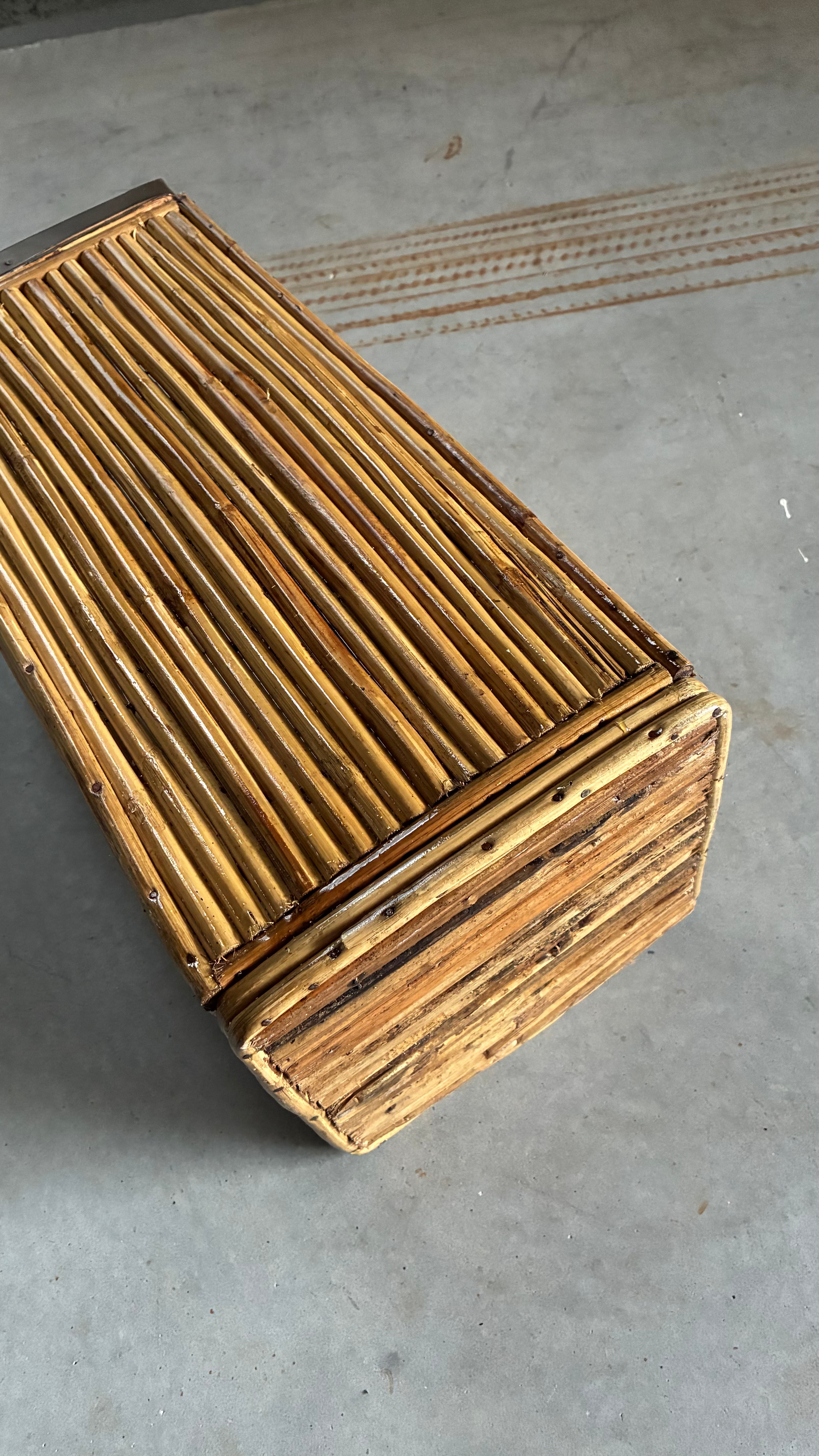 ITALIAN VINTAGE PENCIL REED UMBRELLA STAND