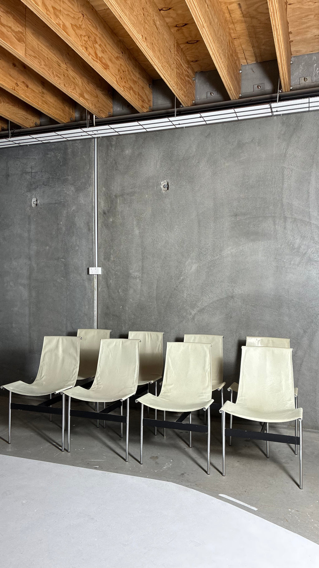 T-STYLE DINING CHAIRS (SET OF EIGHT)