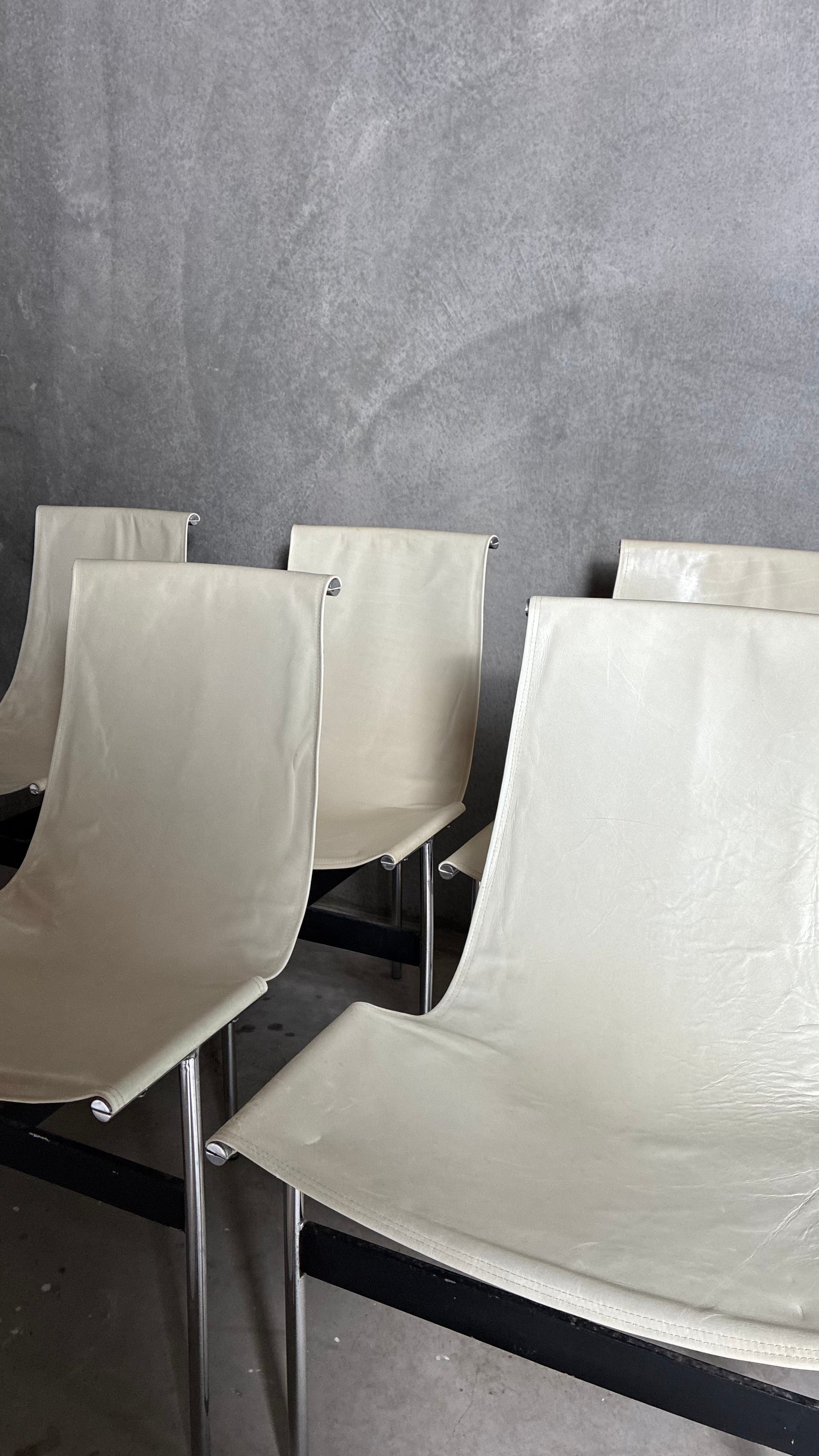 T-STYLE DINING CHAIRS (SET OF EIGHT)