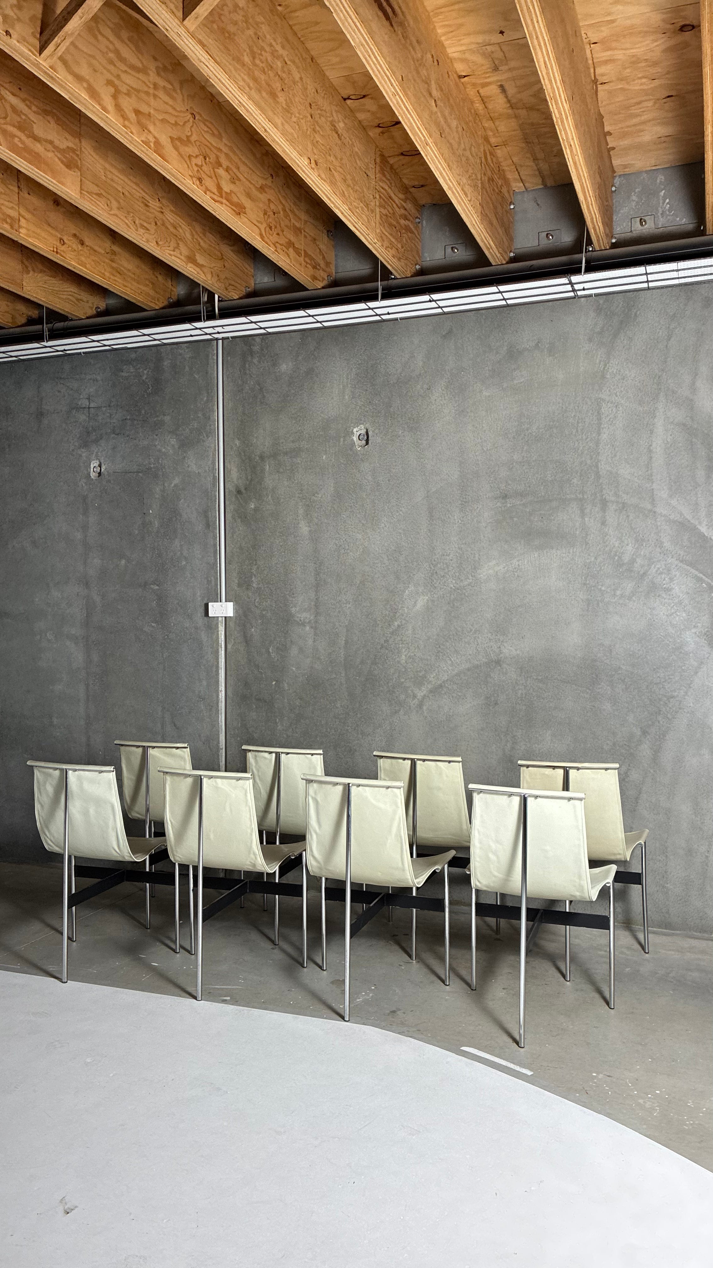 T-STYLE DINING CHAIRS (SET OF EIGHT)