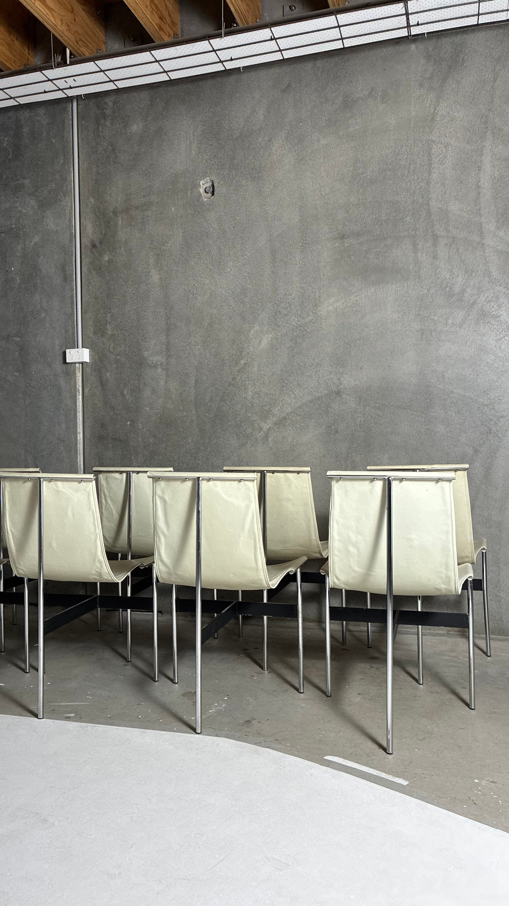 T-STYLE DINING CHAIRS (SET OF EIGHT)