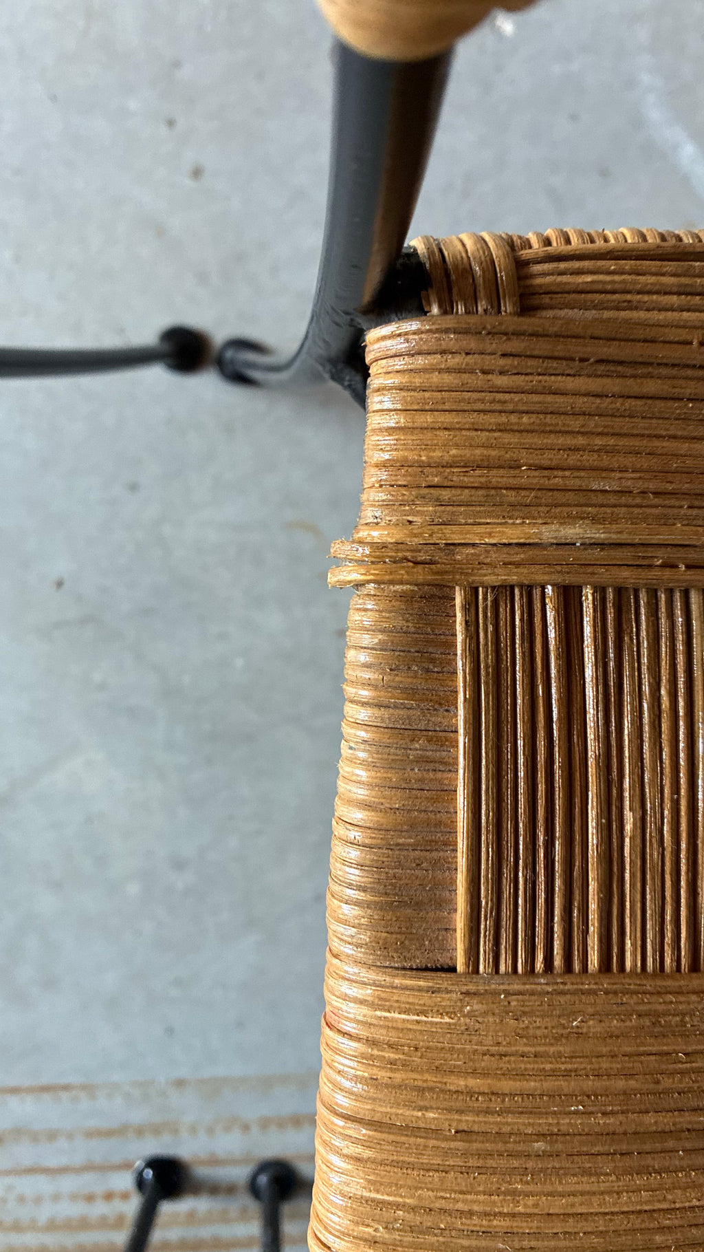 WOVEN RATTAN CHAIRS (SET OF FOUR)