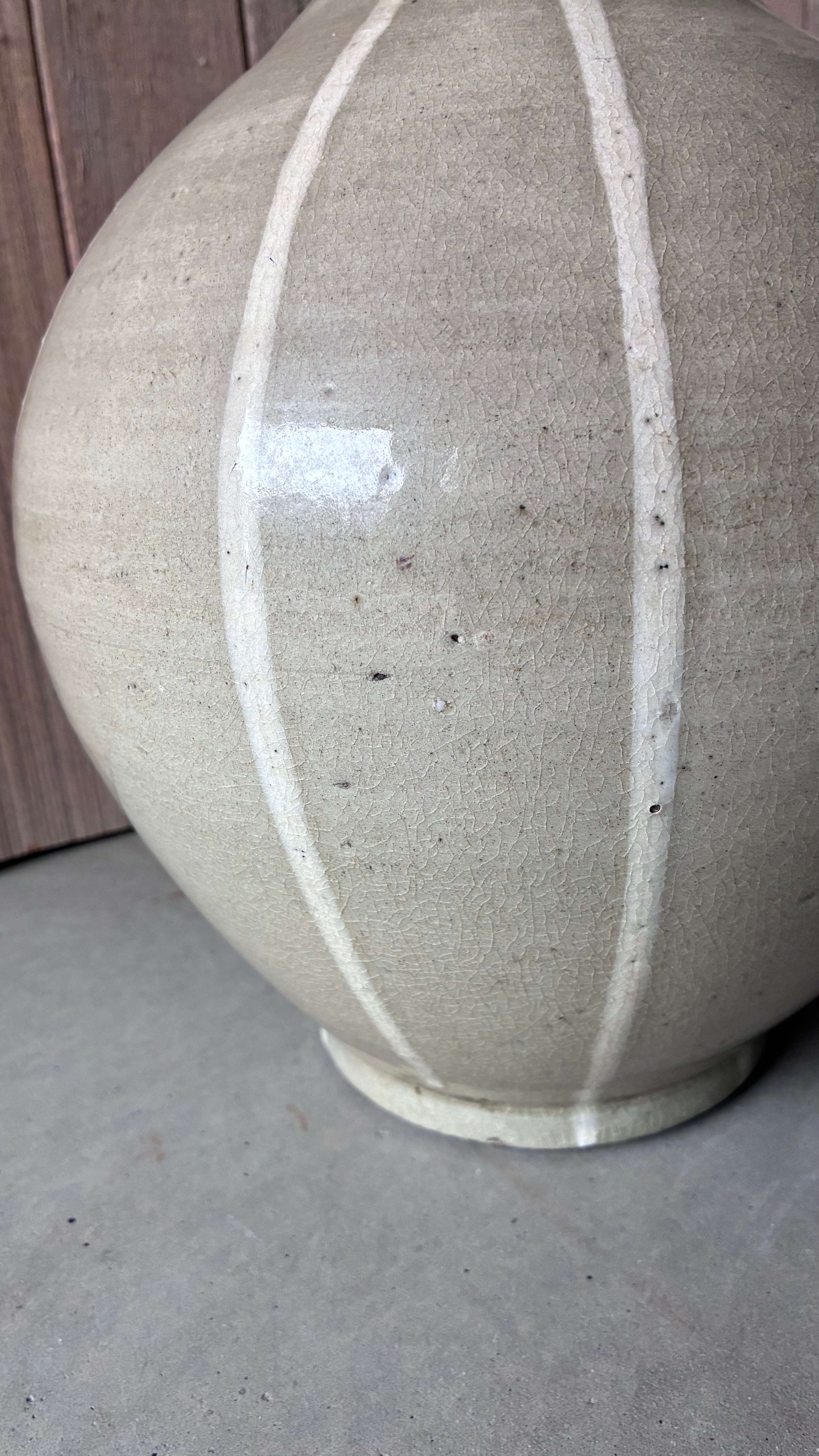 STRIPED JAPANESE CELADON VASE
