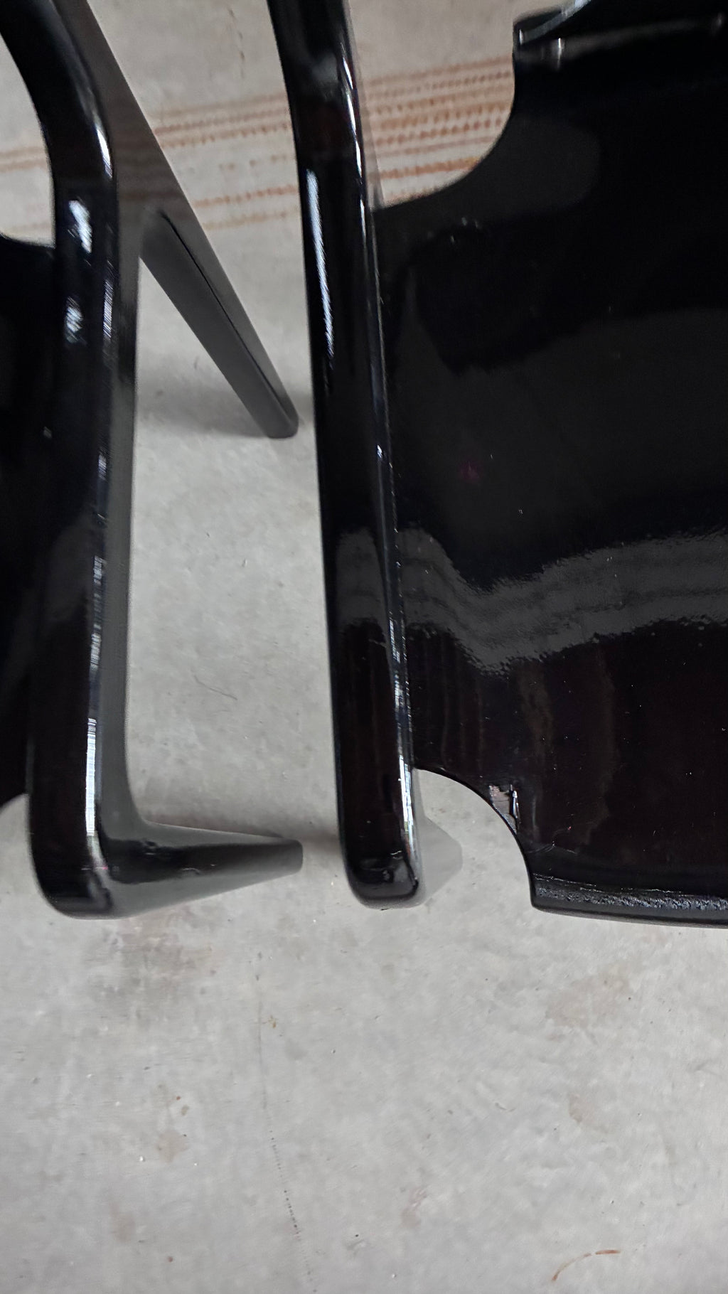 BLACK LACQUERED CHAIRS BY AUGUSTO SAVINI FOR POZZI (PAIR)