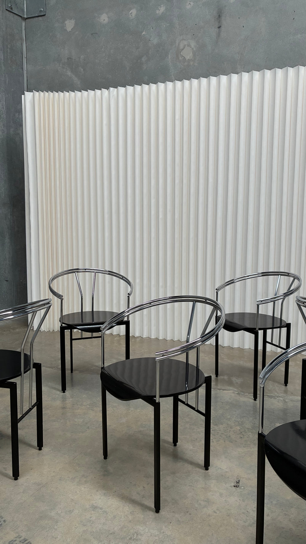 Set of Six Postmodern Armchairs Italy 1980s