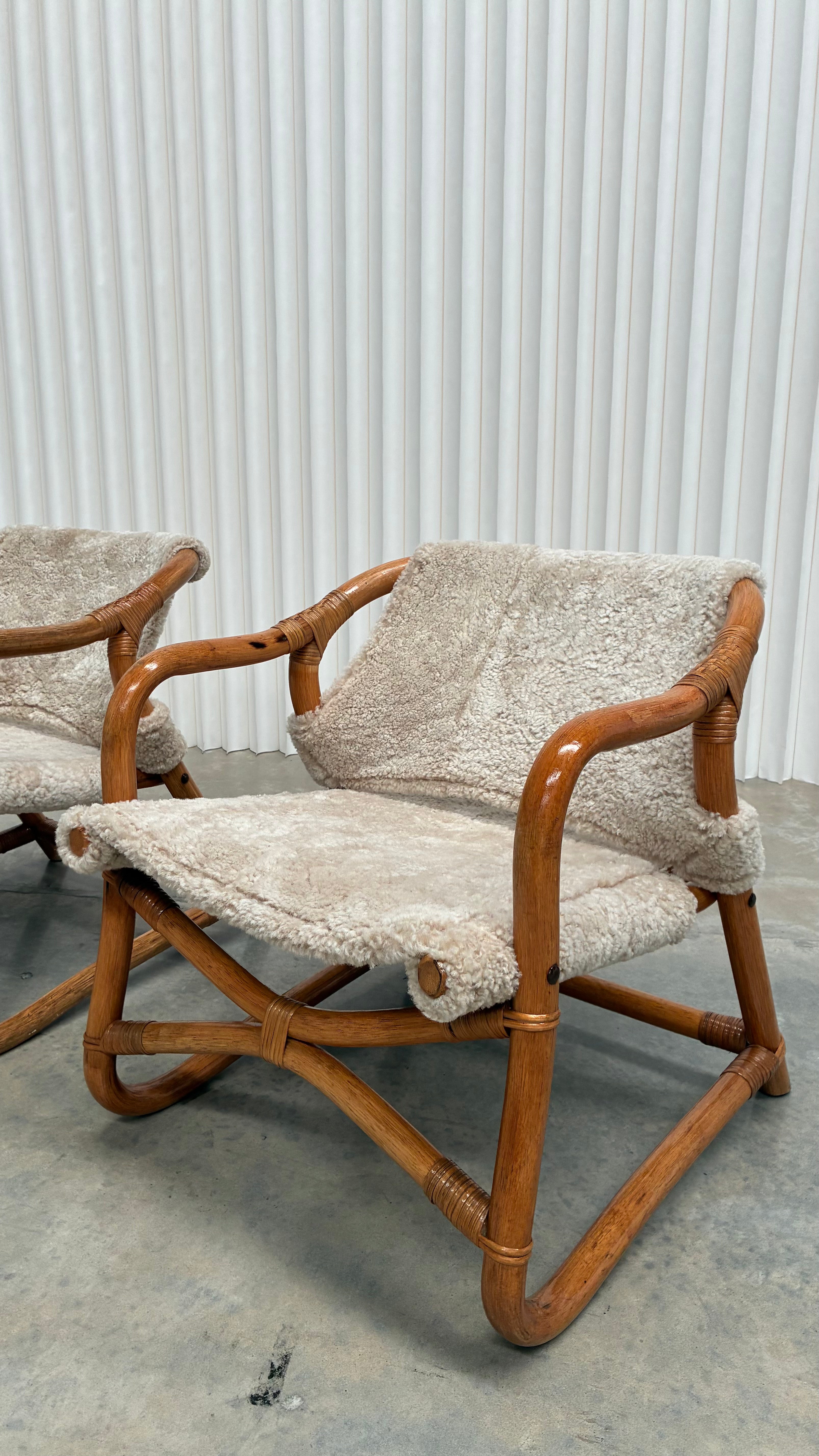 Danish Lounge Chair in Wilson & Dorset Sheepskin Pair