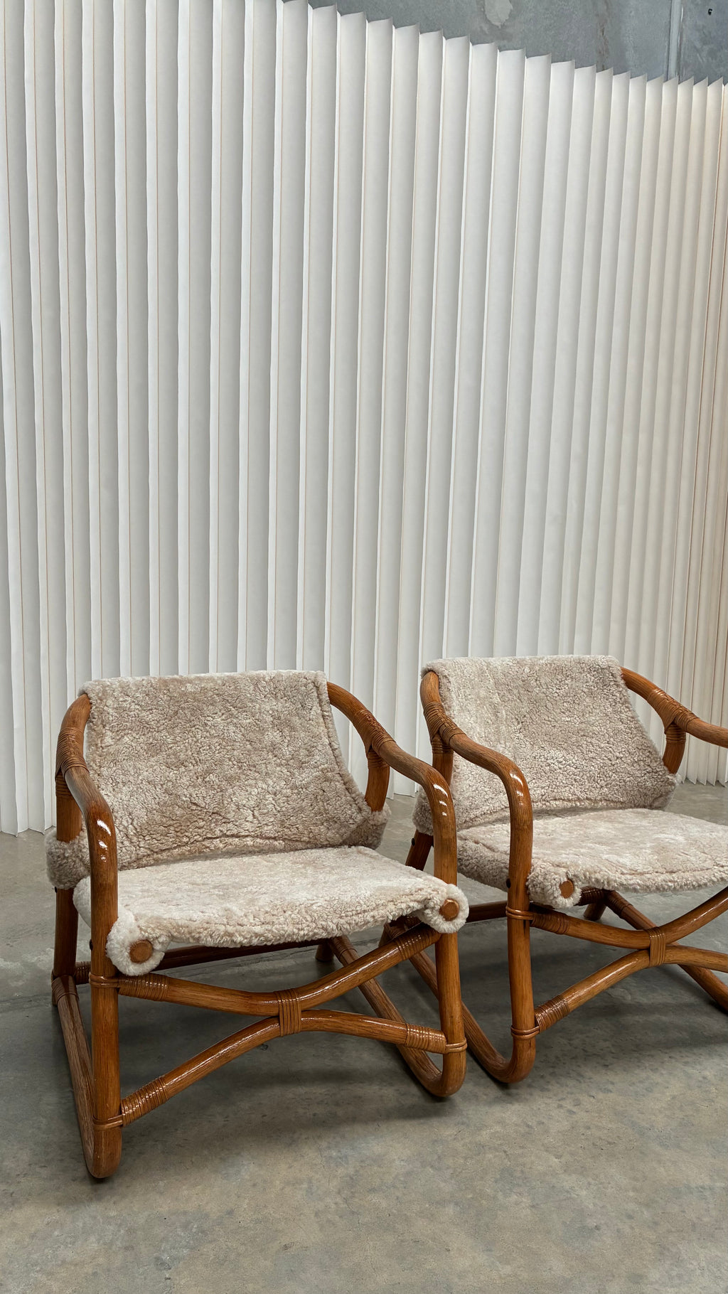 Danish Lounge Chair in Wilson & Dorset Sheepskin Pair