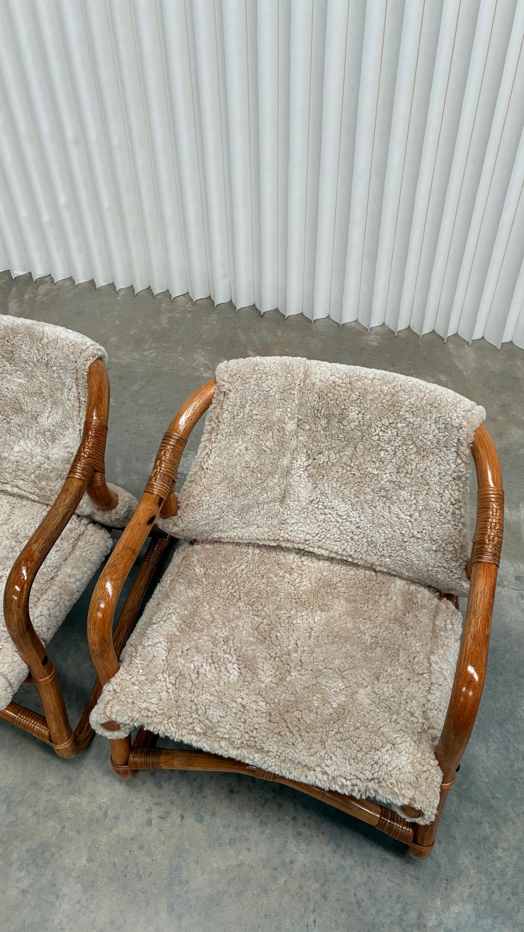 Danish Lounge Chair in Wilson & Dorset Sheepskin Pair