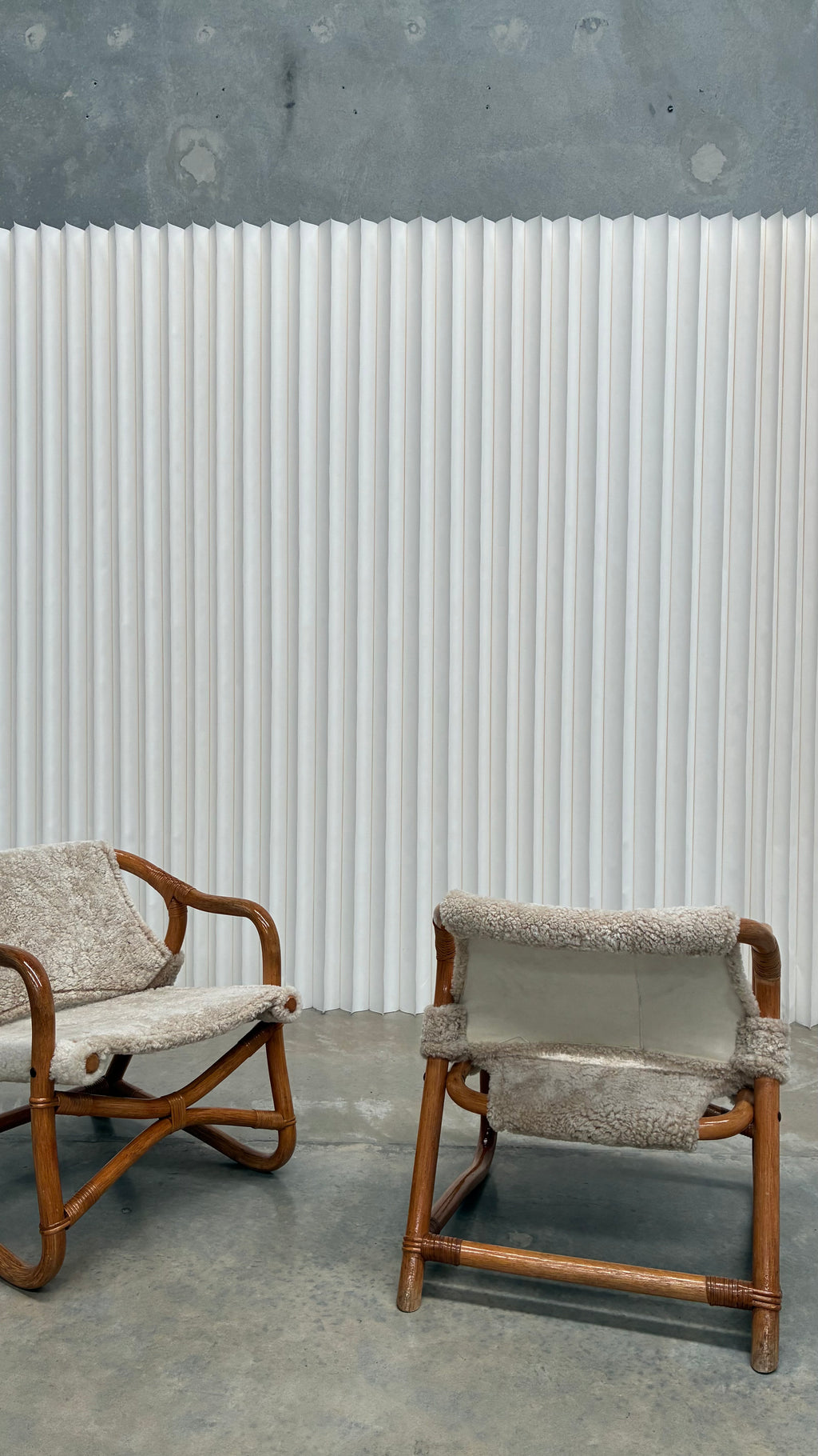 Danish Lounge Chair in Wilson & Dorset Sheepskin Pair