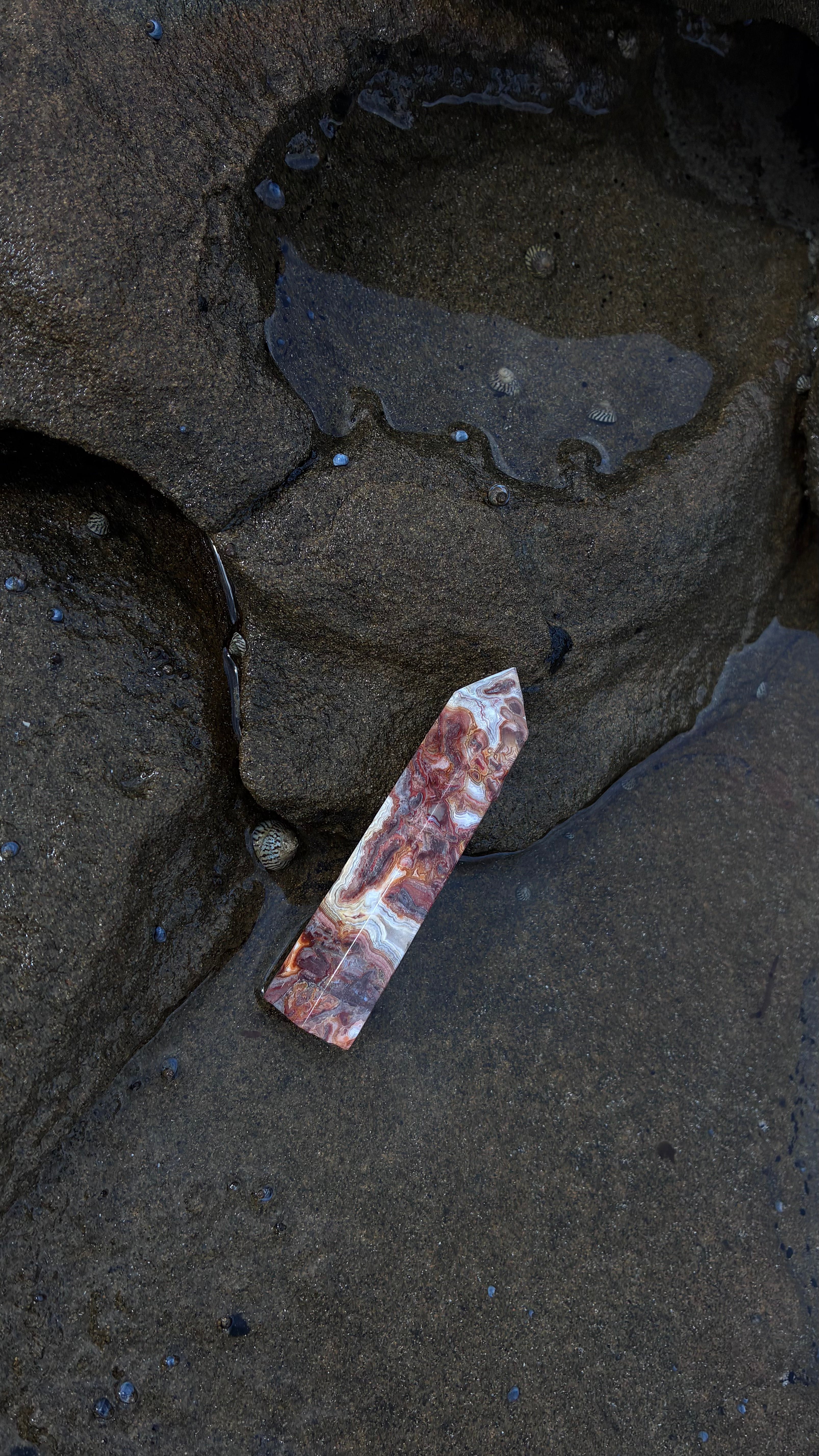 MEXICAN CRAZY LACE AGATE TOWER