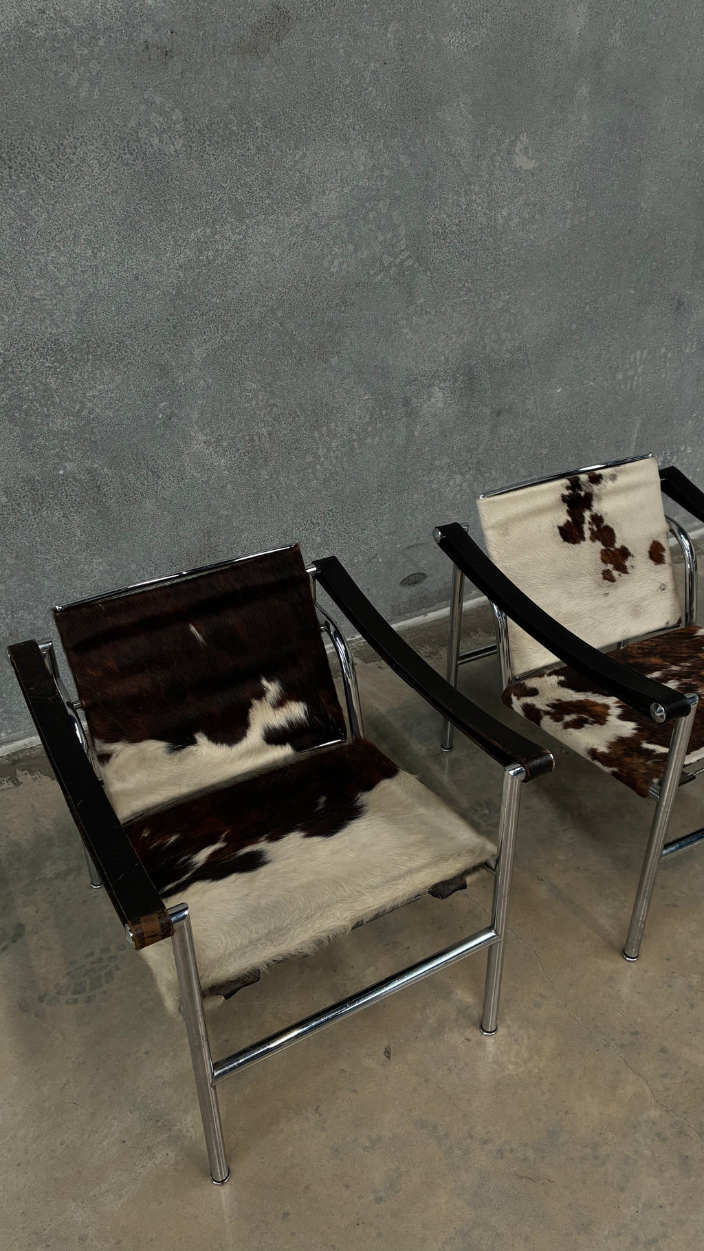 LC1 Basculant Chair by Le Corbusier, Pierre Jeanneret & Charlotte Perriand for Cassina 1970s