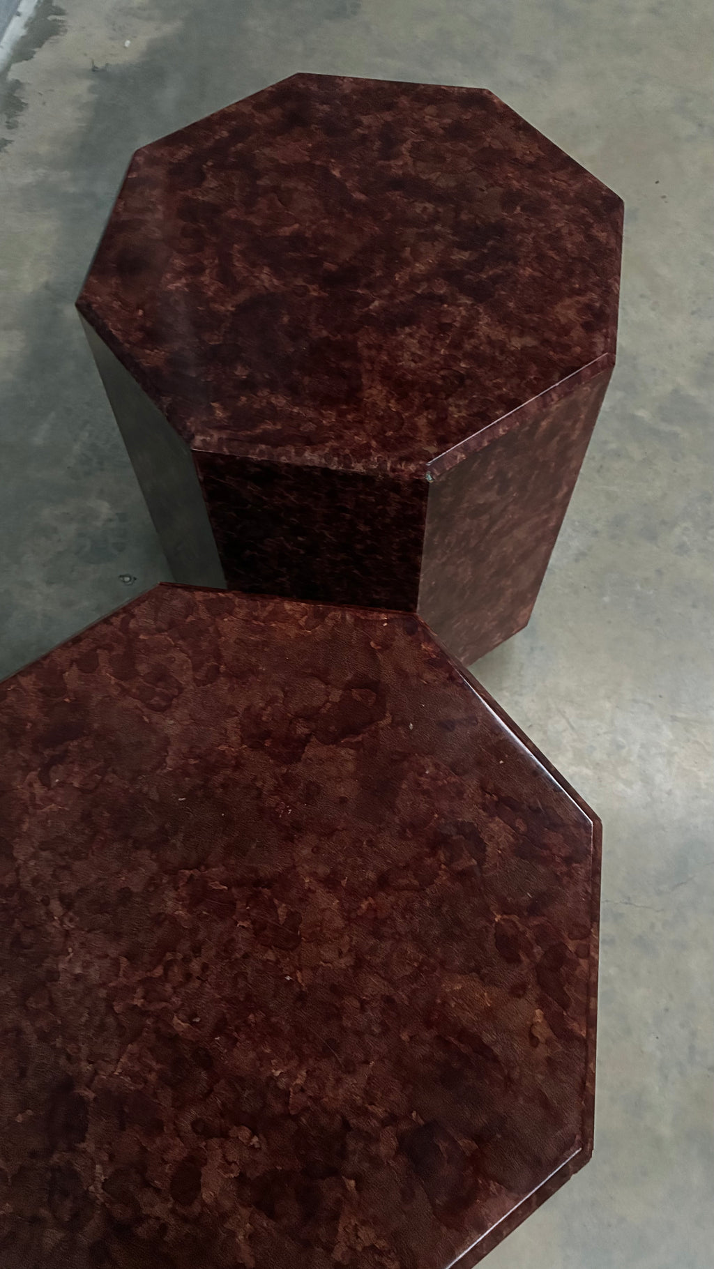 Pair of Octagonal Side Tables