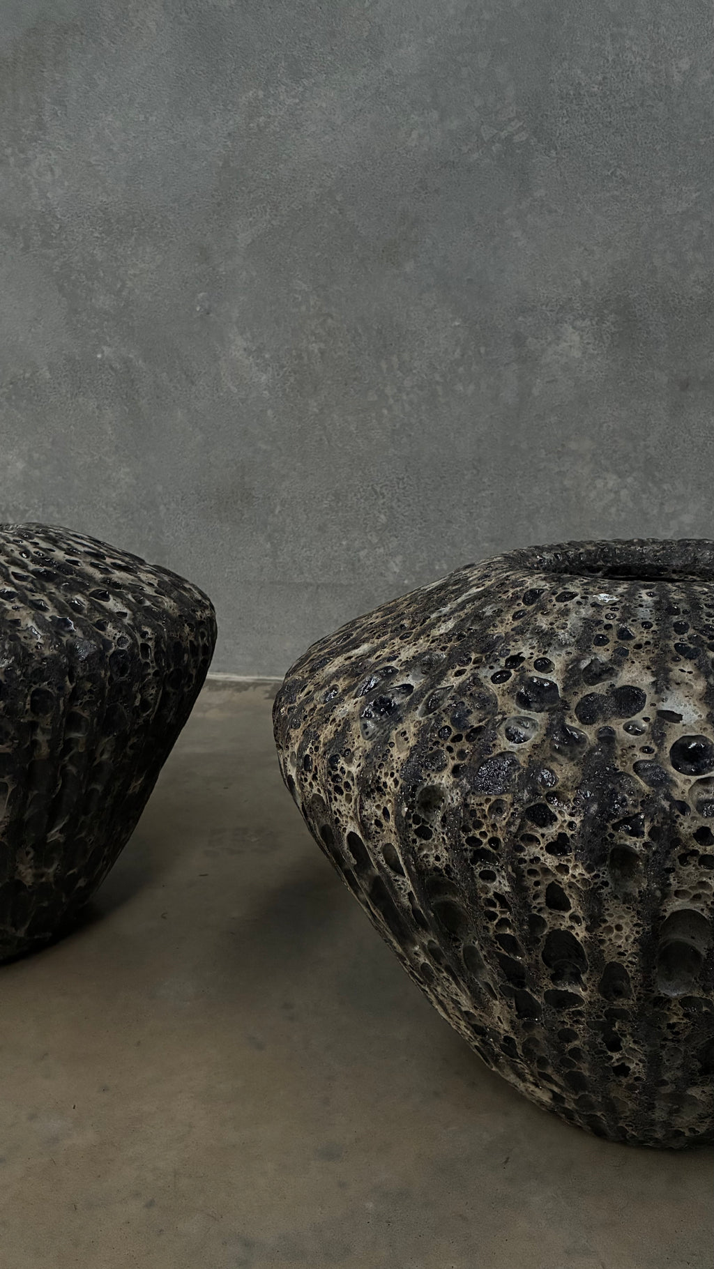 Pair of Volcanic Vessels