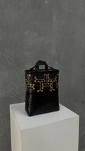 Japanese Washi and Bamboo Basket Bag 1960s