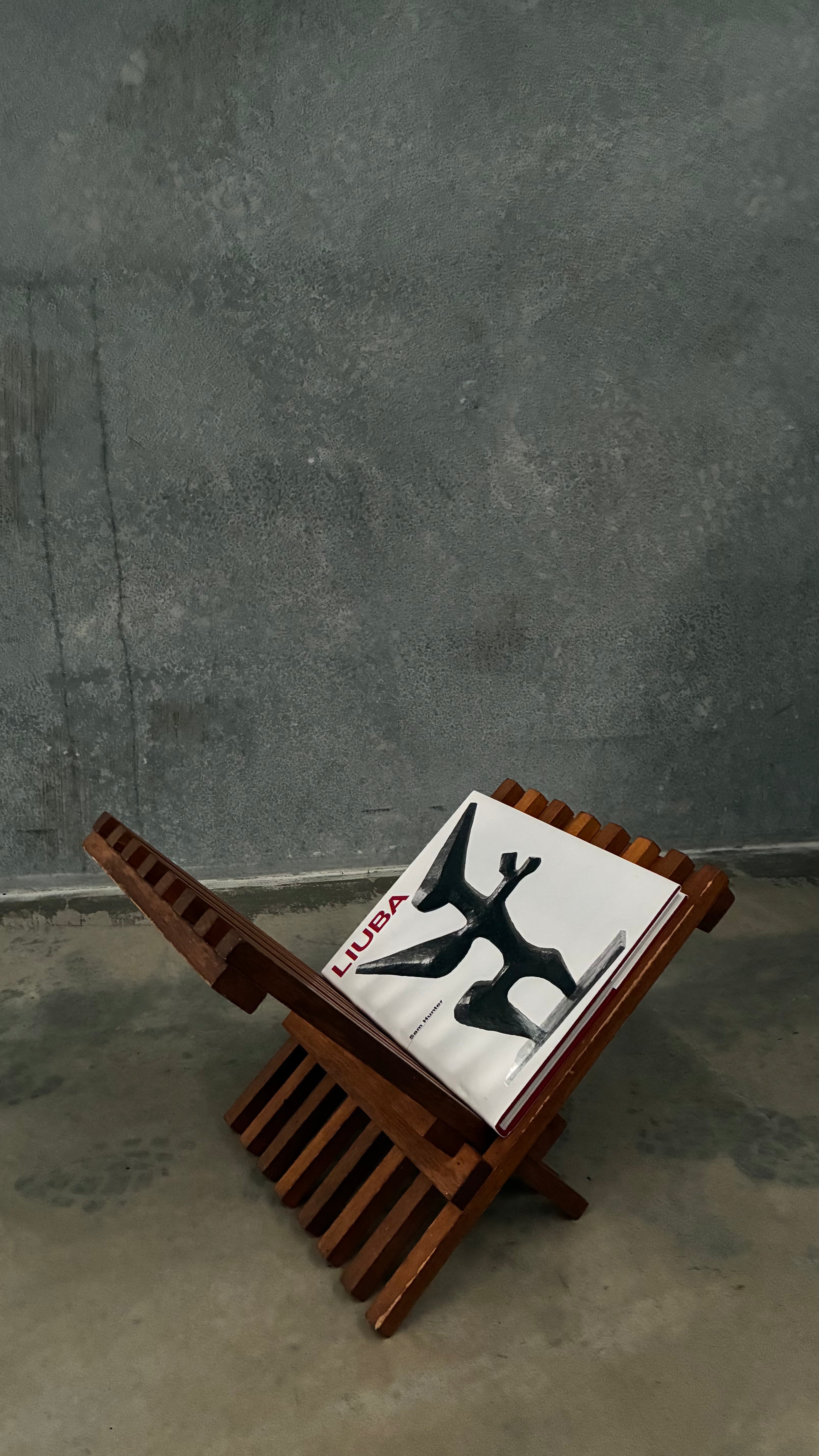 Mid-Century Timber Magazine Stand
