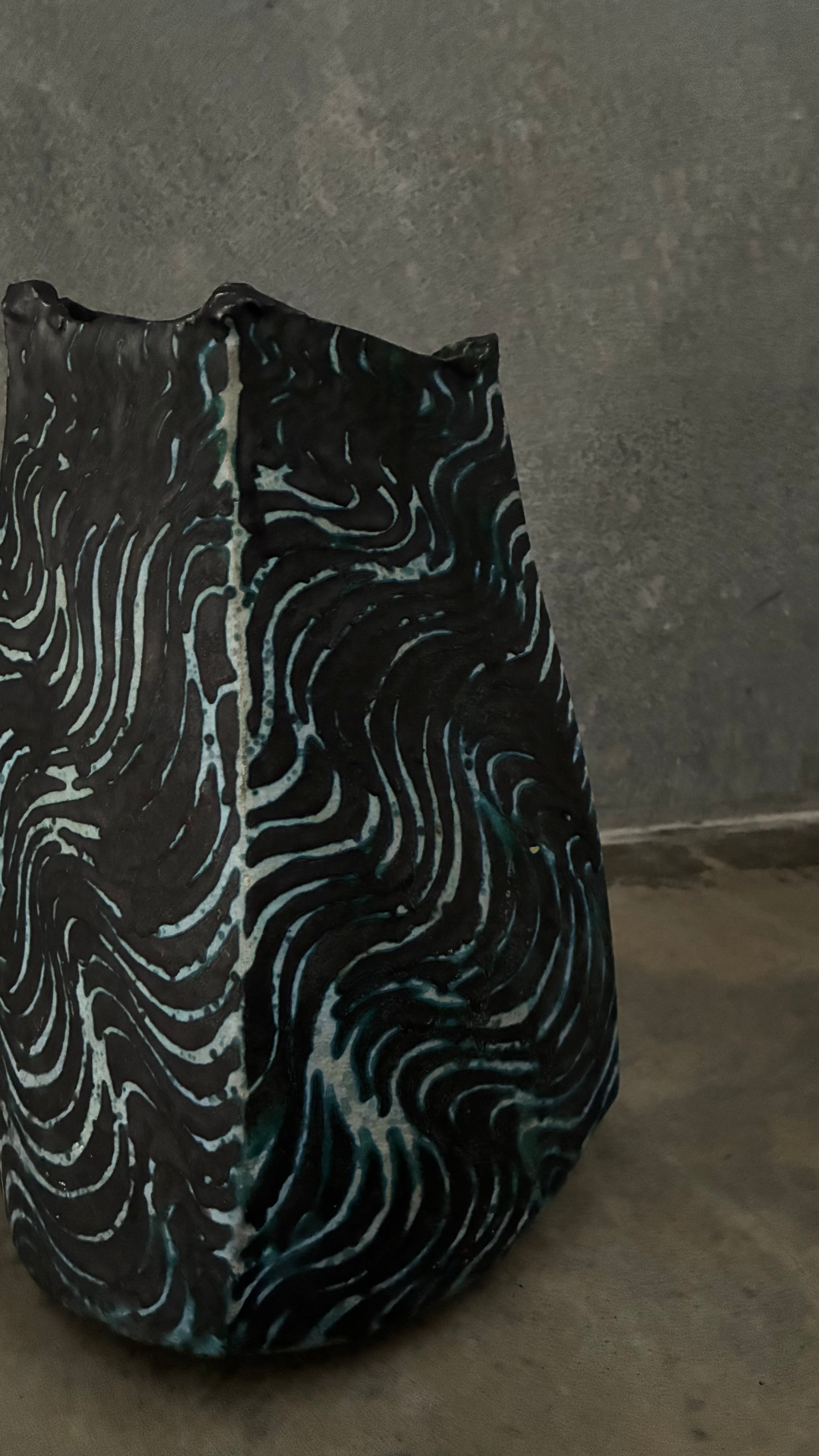 Japanese Studio Ceramic Vessel 1980s