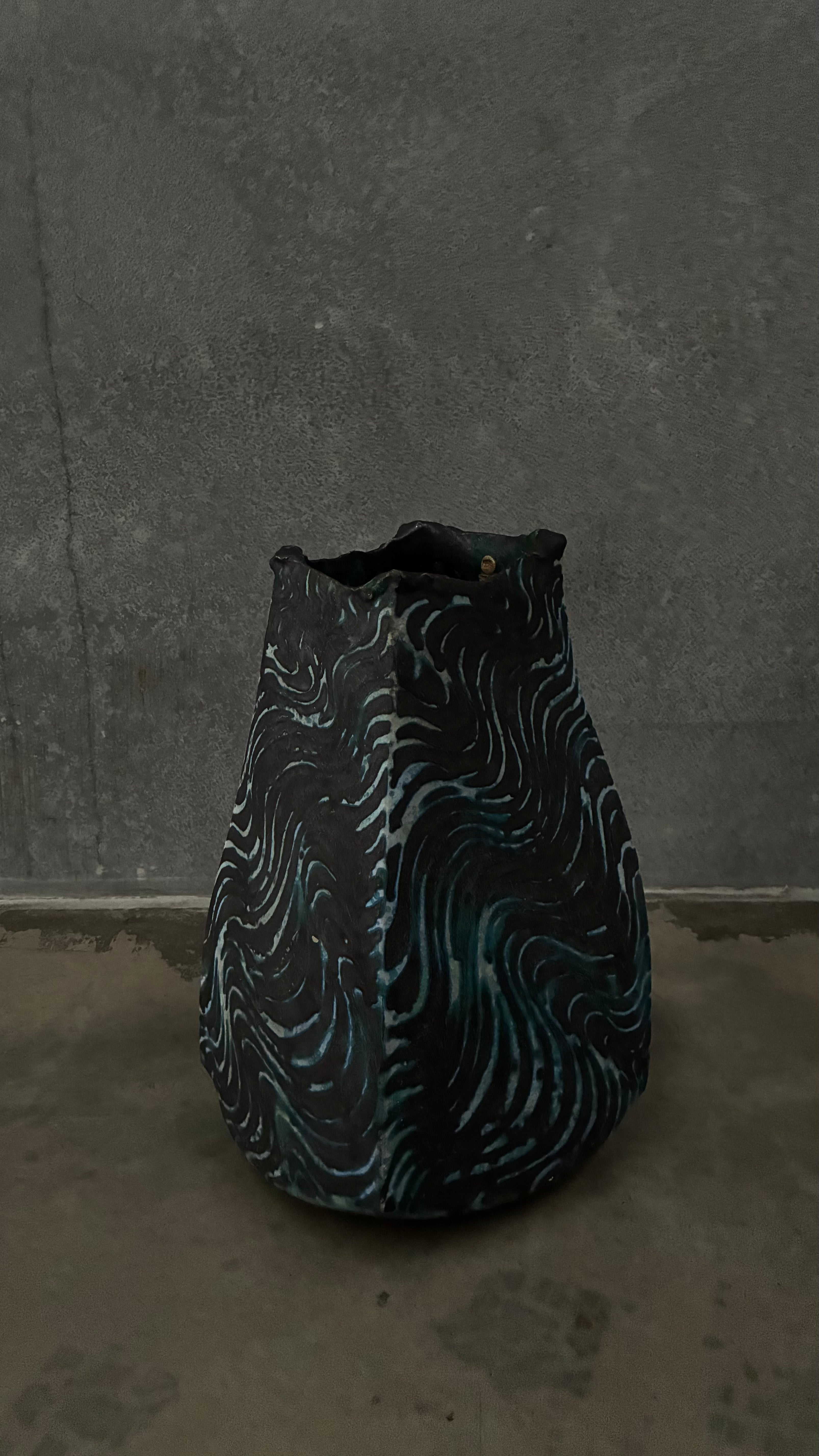 Japanese Studio Ceramic Vessel 1980s