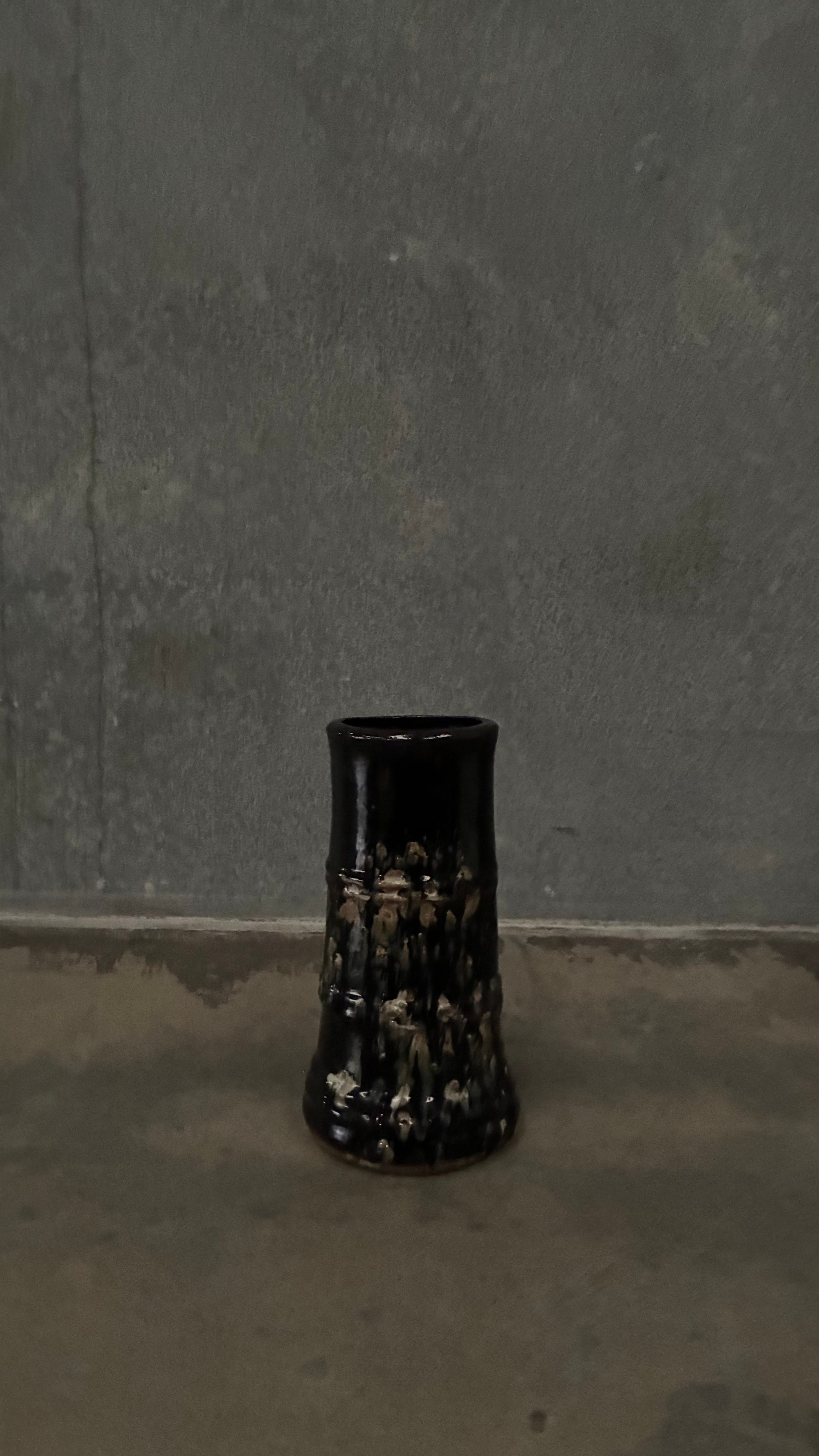 Vintage Japanese Bamboo Form Vessel