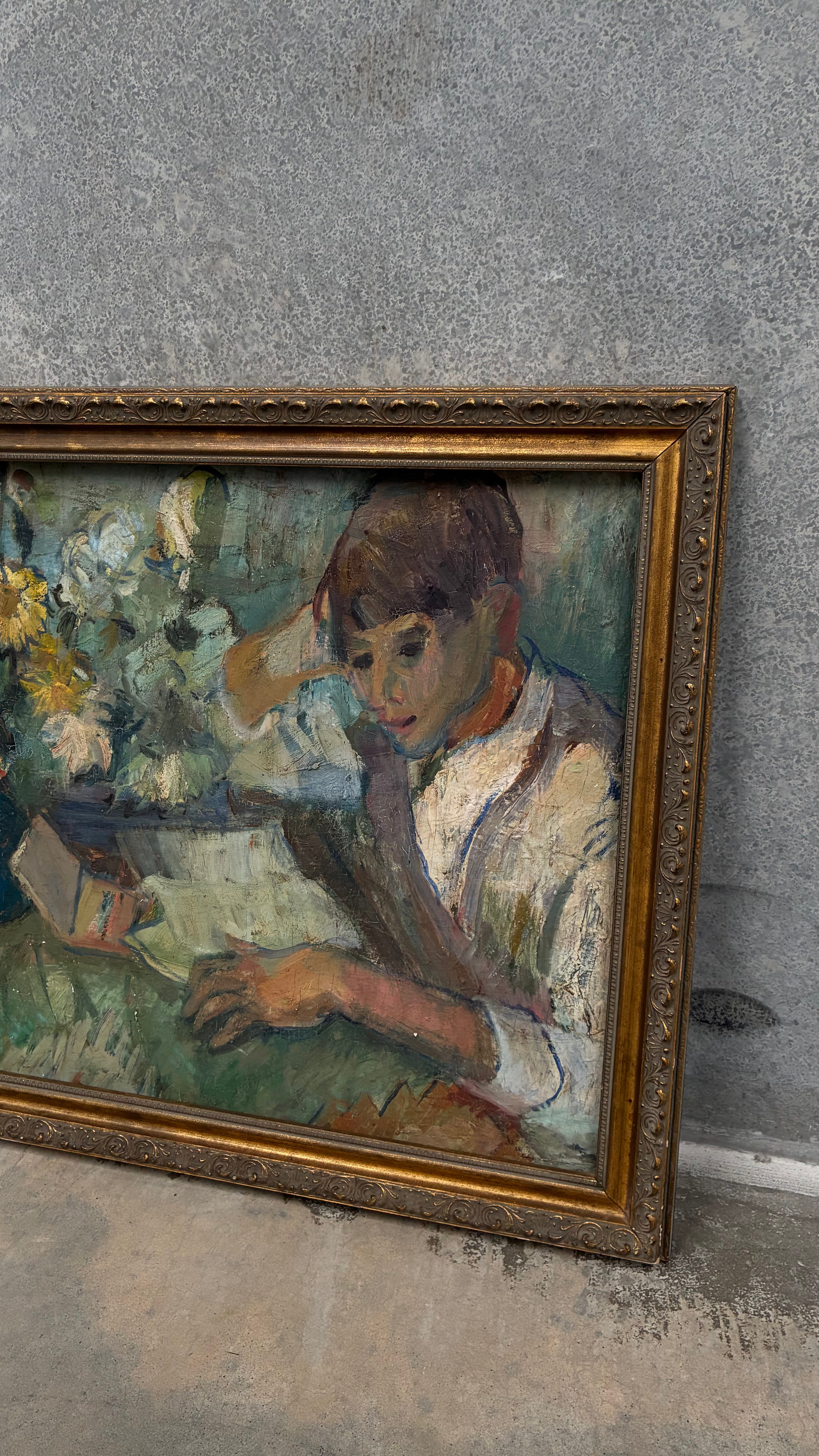 Mid-century Oil on board
