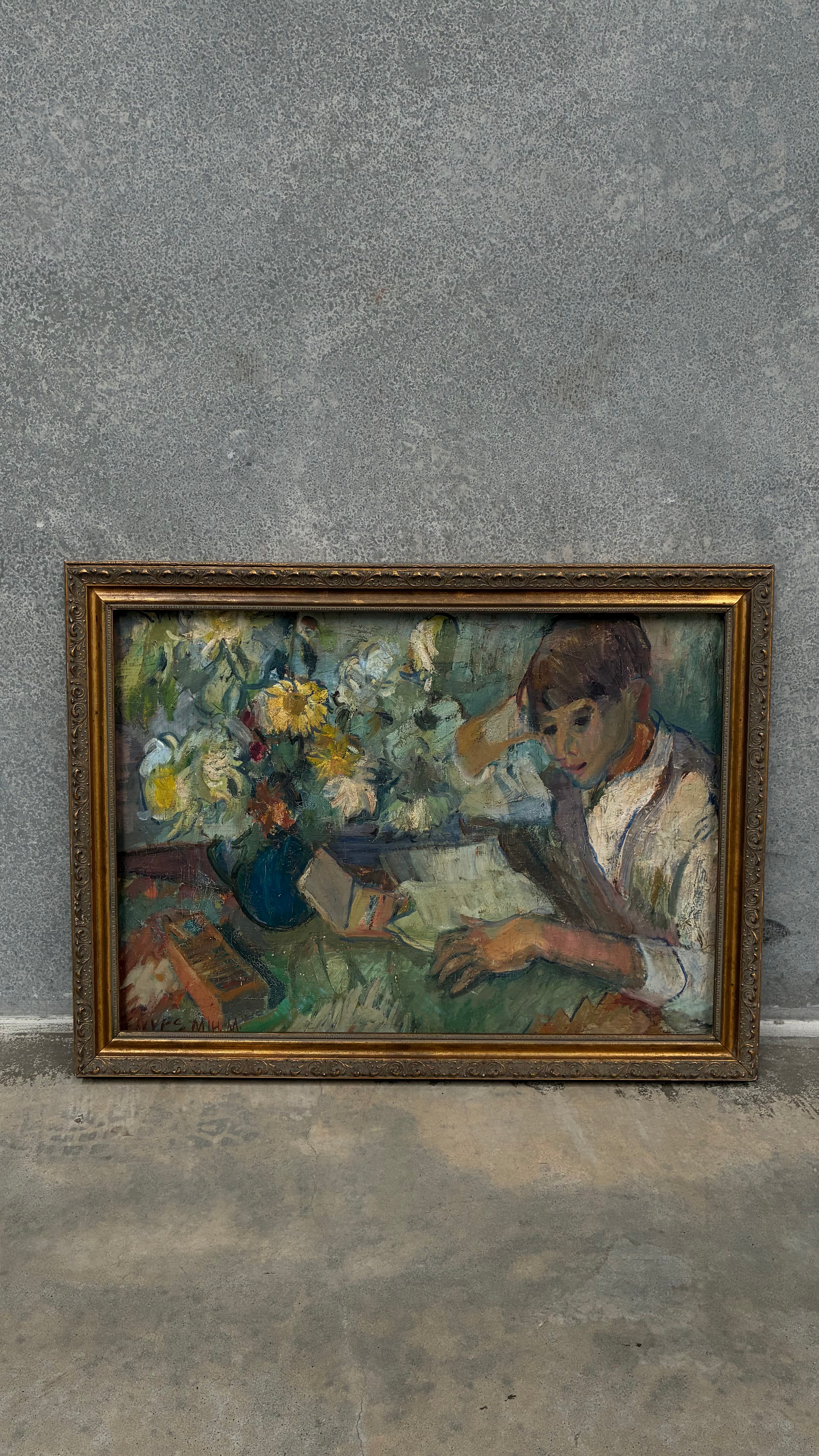 Mid-century Oil on board