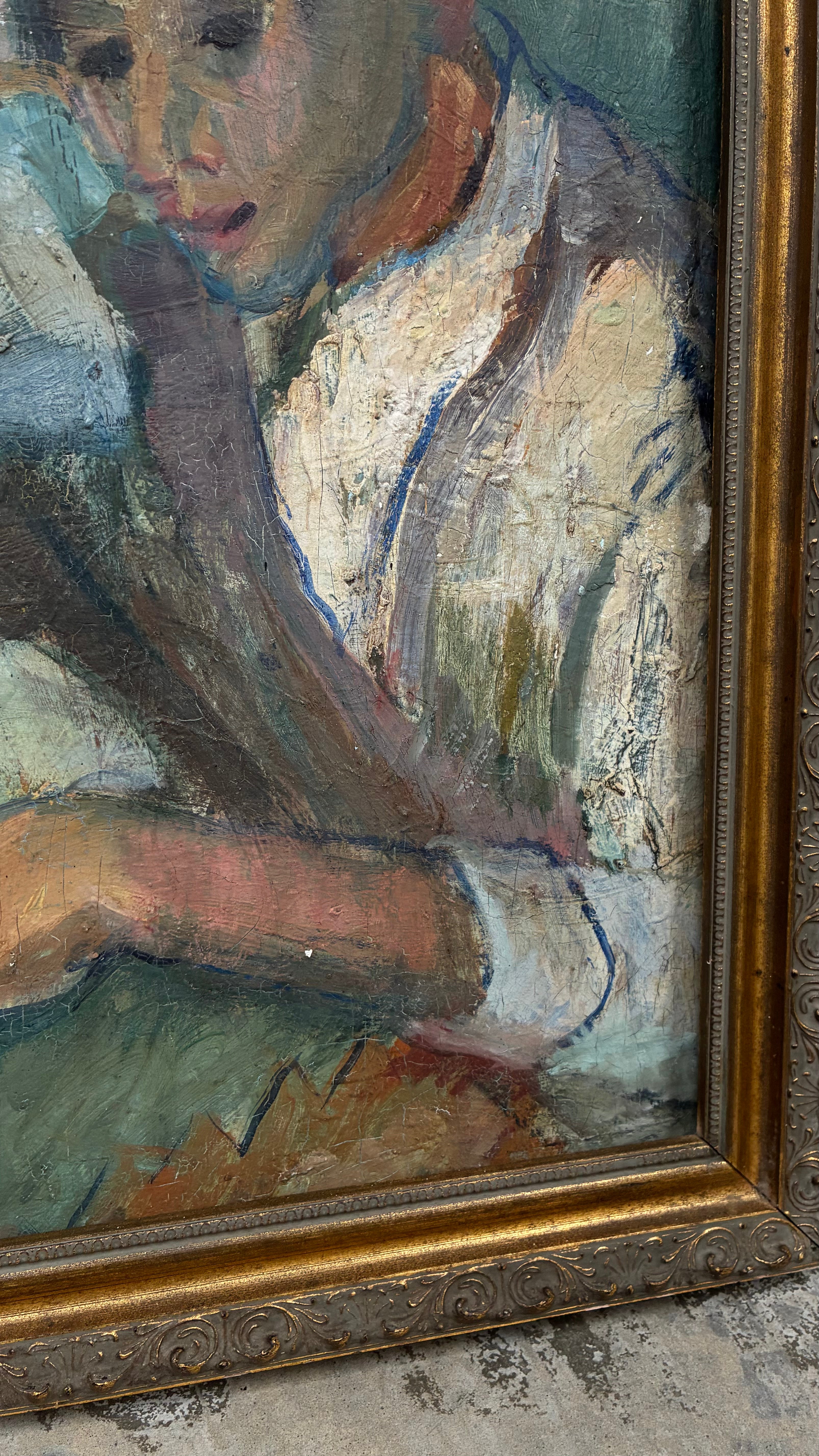Mid-century Oil on board