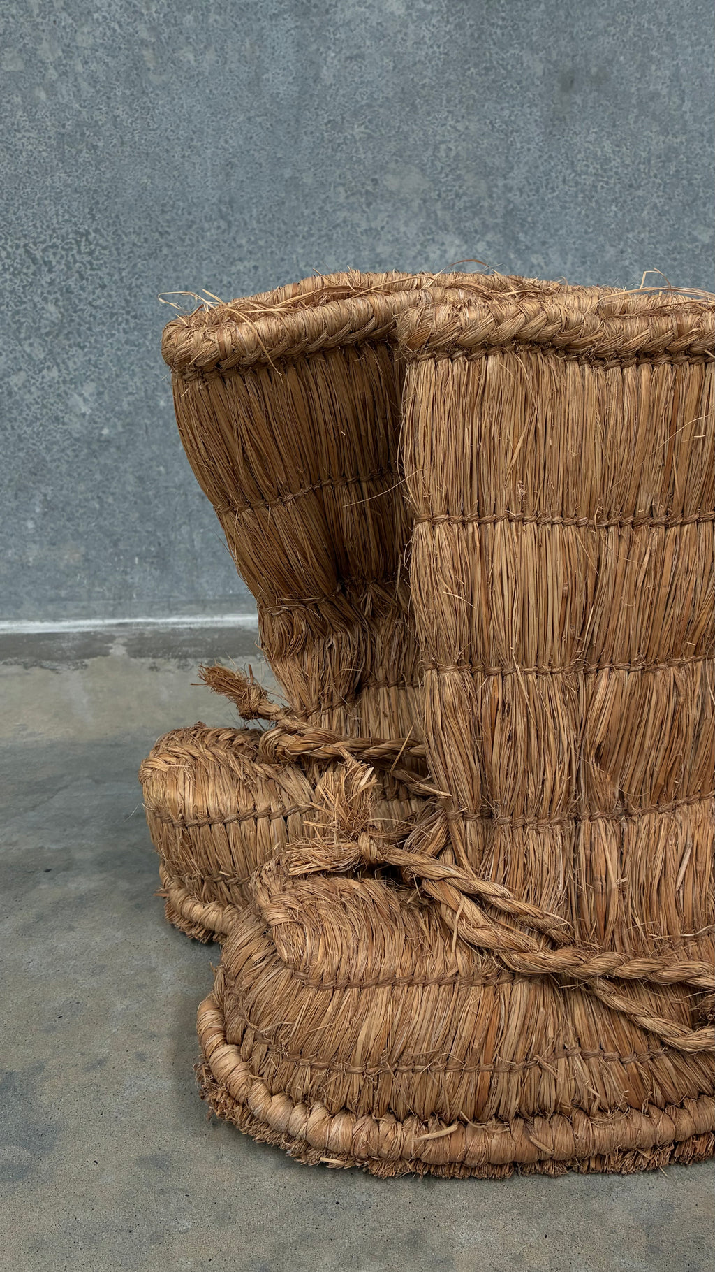 Traditional Japanese straw boots, Mid-20th Century