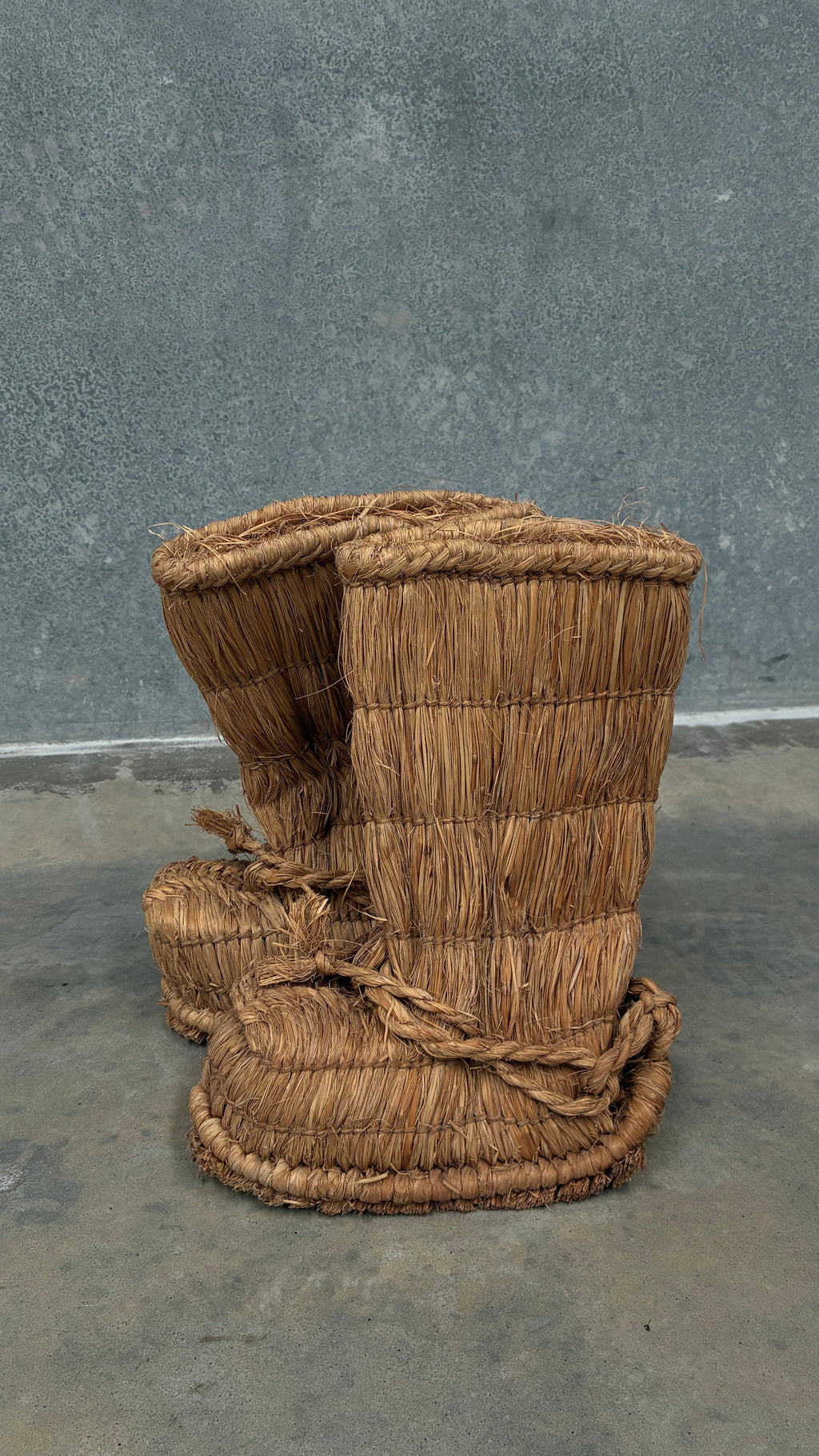 Traditional Japanese straw boots, Mid-20th Century