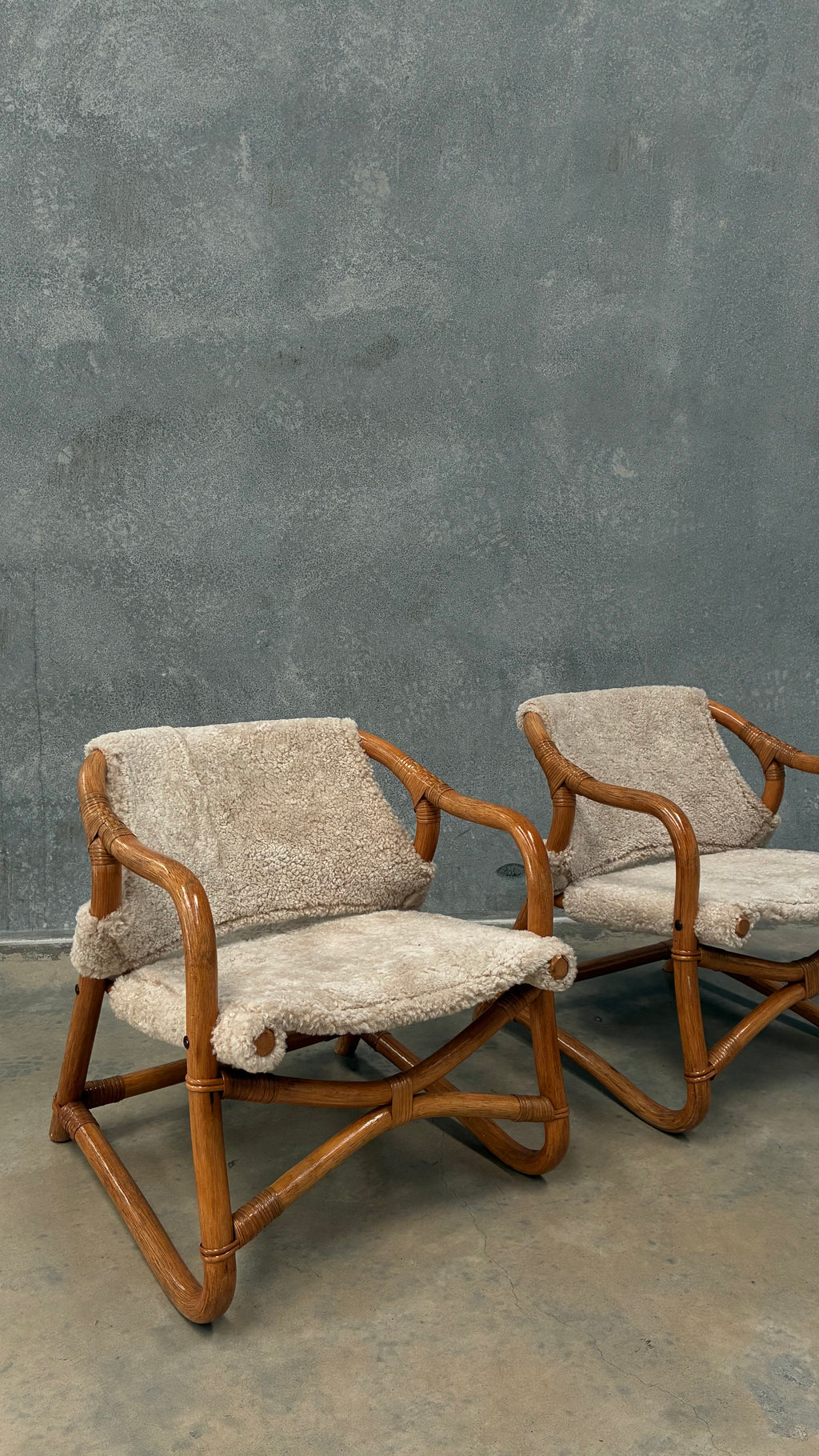 Danish Lounge Chair in Wilson & Dorset Sheepskin Pair