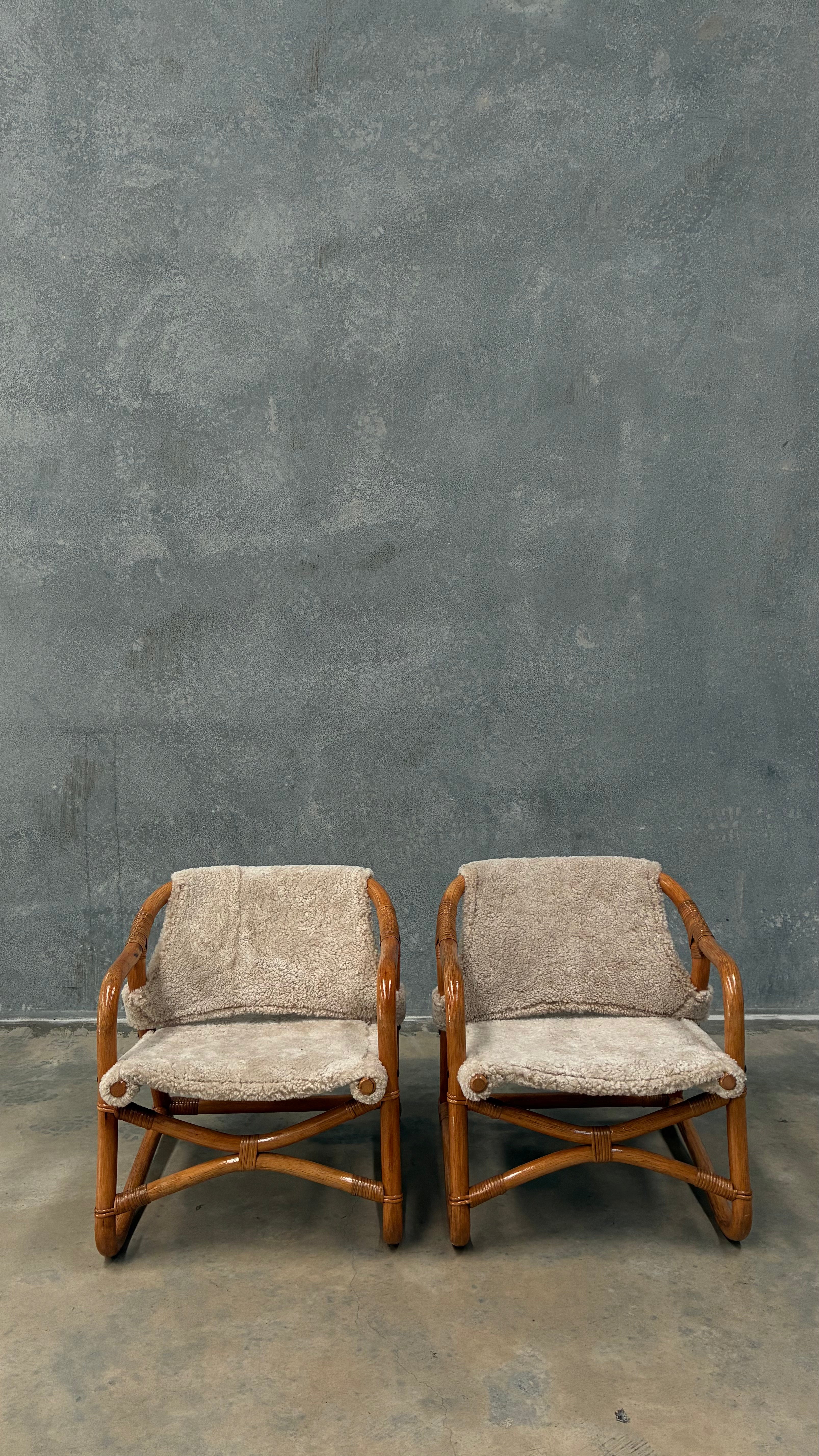 Danish Lounge Chair in Wilson & Dorset Sheepskin Pair