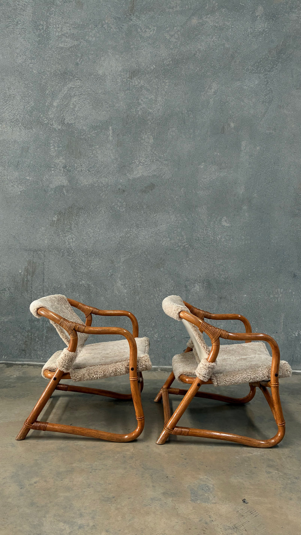 Danish Lounge Chair in Wilson & Dorset Sheepskin Pair