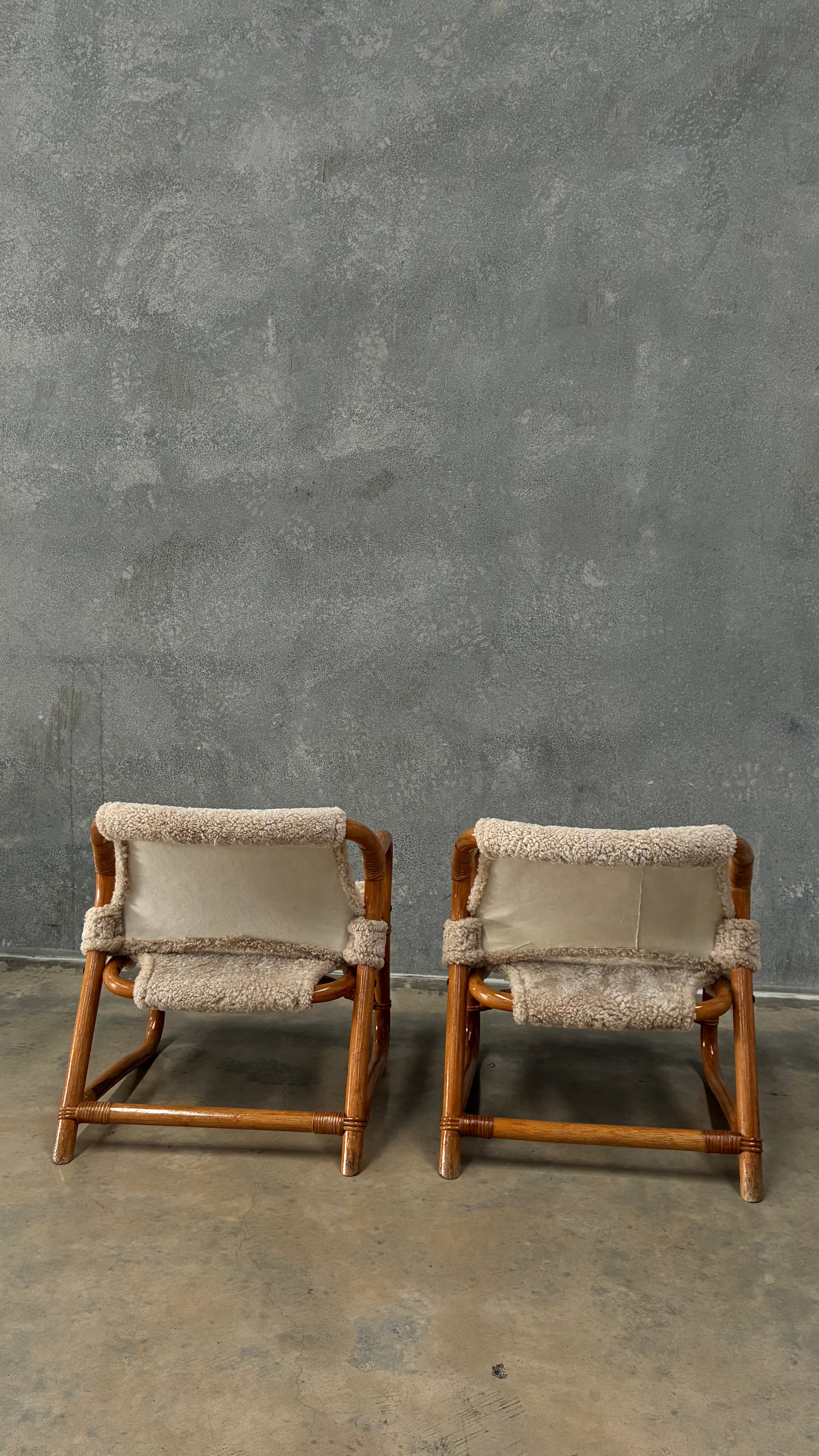 Danish Lounge Chair in Wilson & Dorset Sheepskin Pair