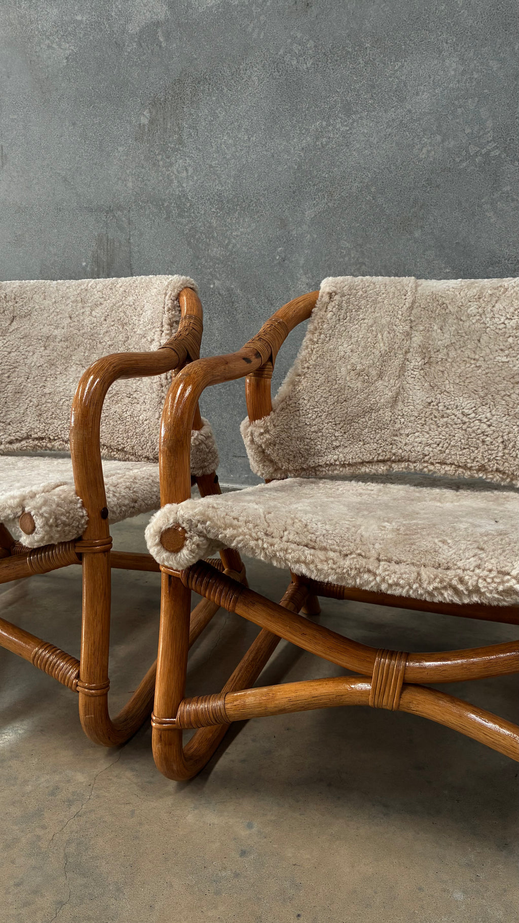 Danish Lounge Chair in Wilson & Dorset Sheepskin Pair