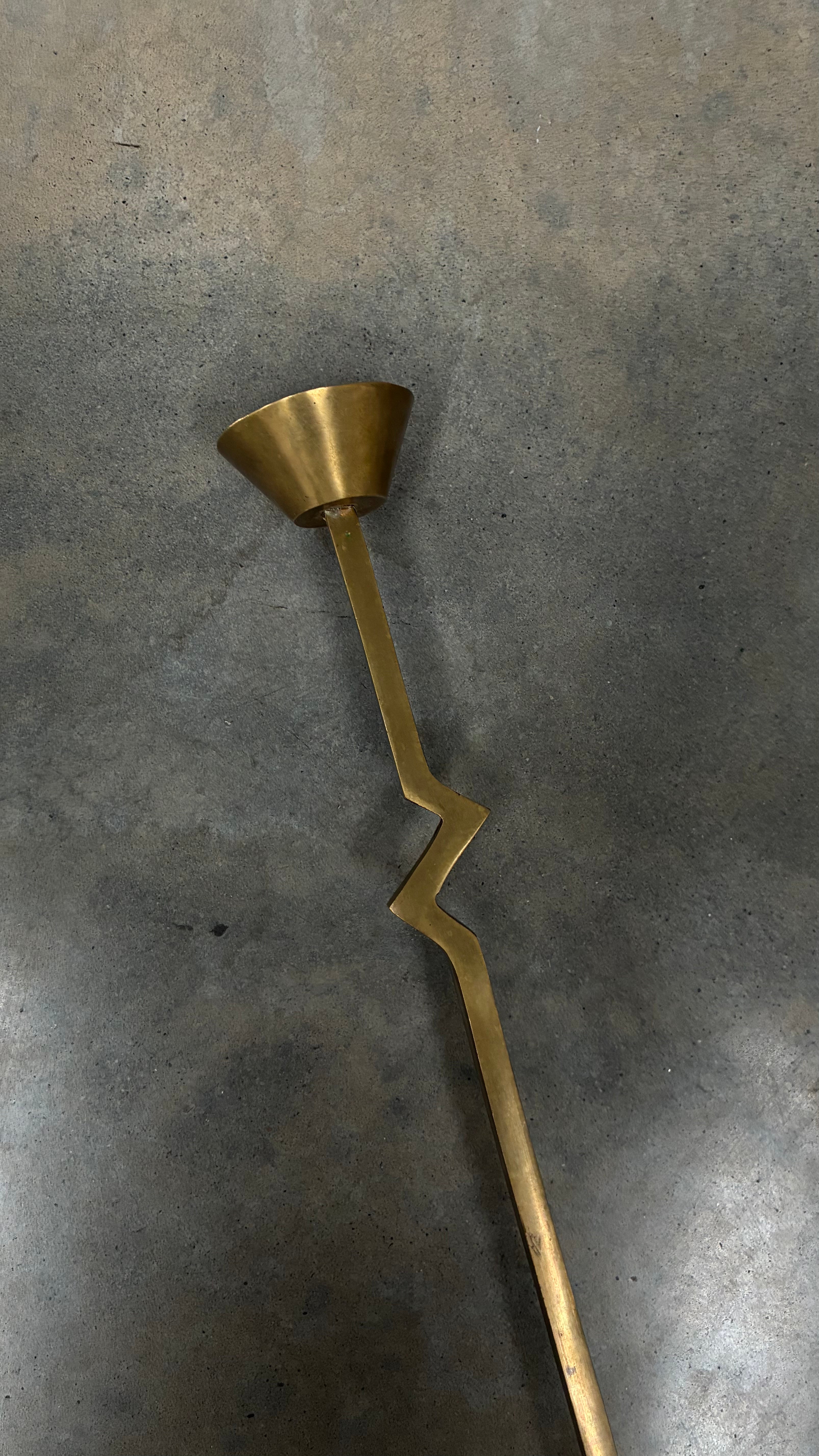 Pair of Italian Brass Candlesticks 1980s