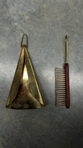 Italian Brass Hearth Set 1950s