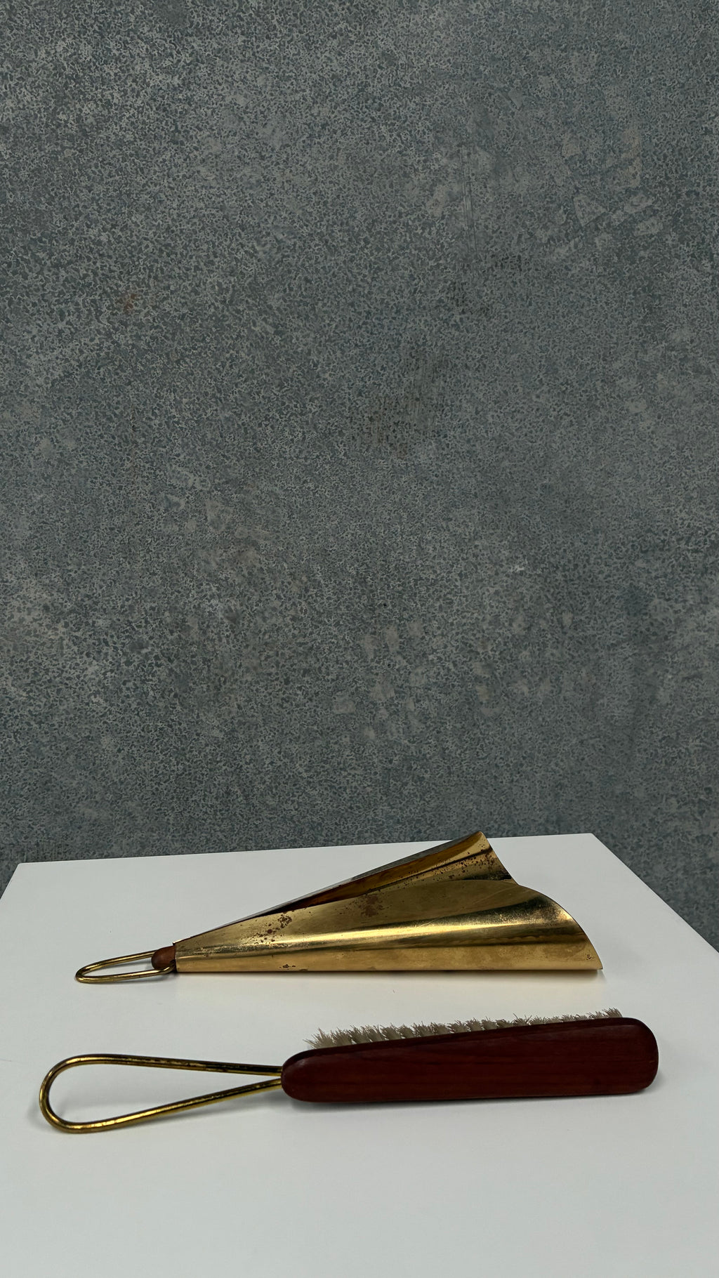 Italian Brass Hearth Set 1950s