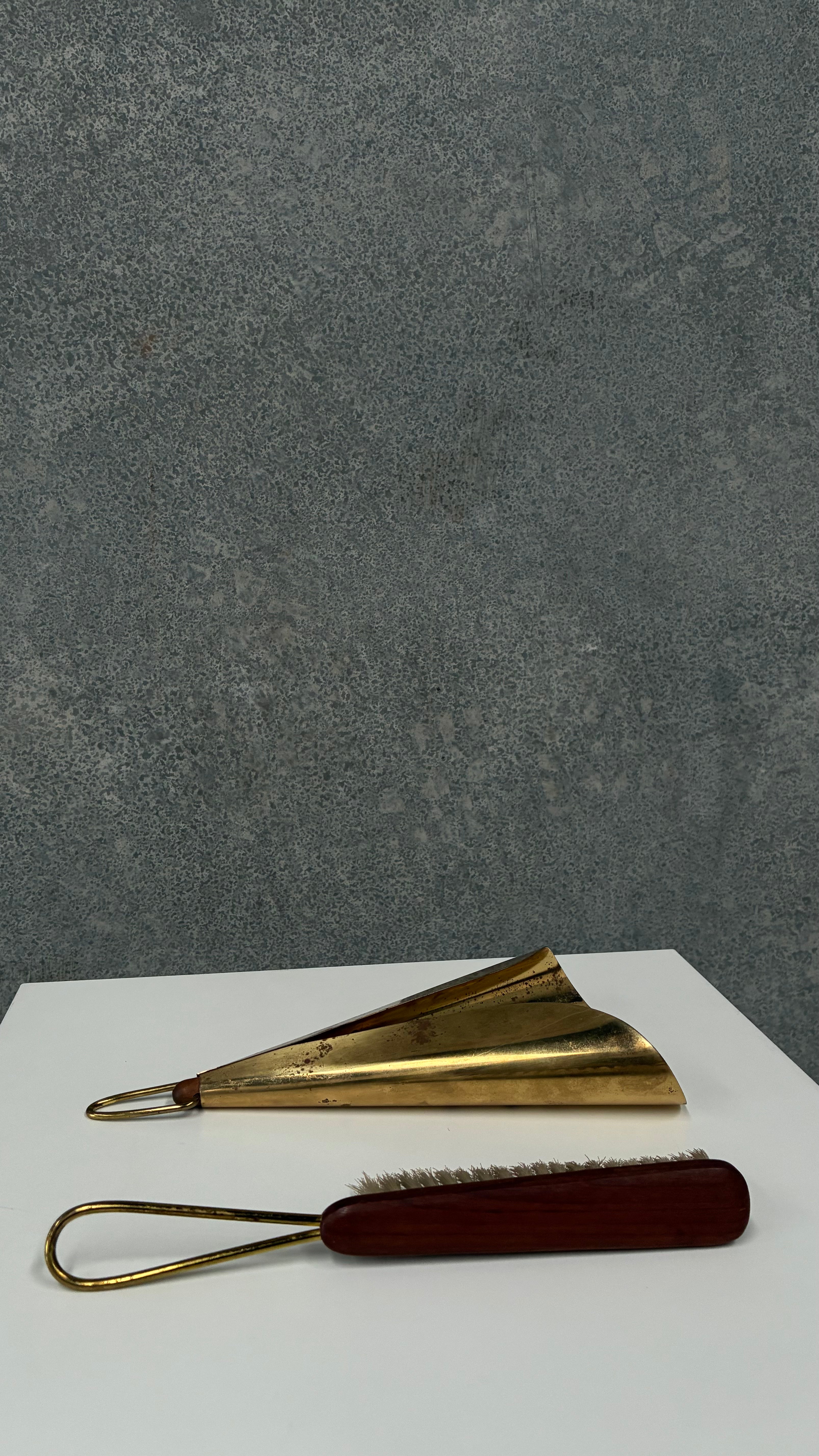 Italian Brass Hearth Set 1950s