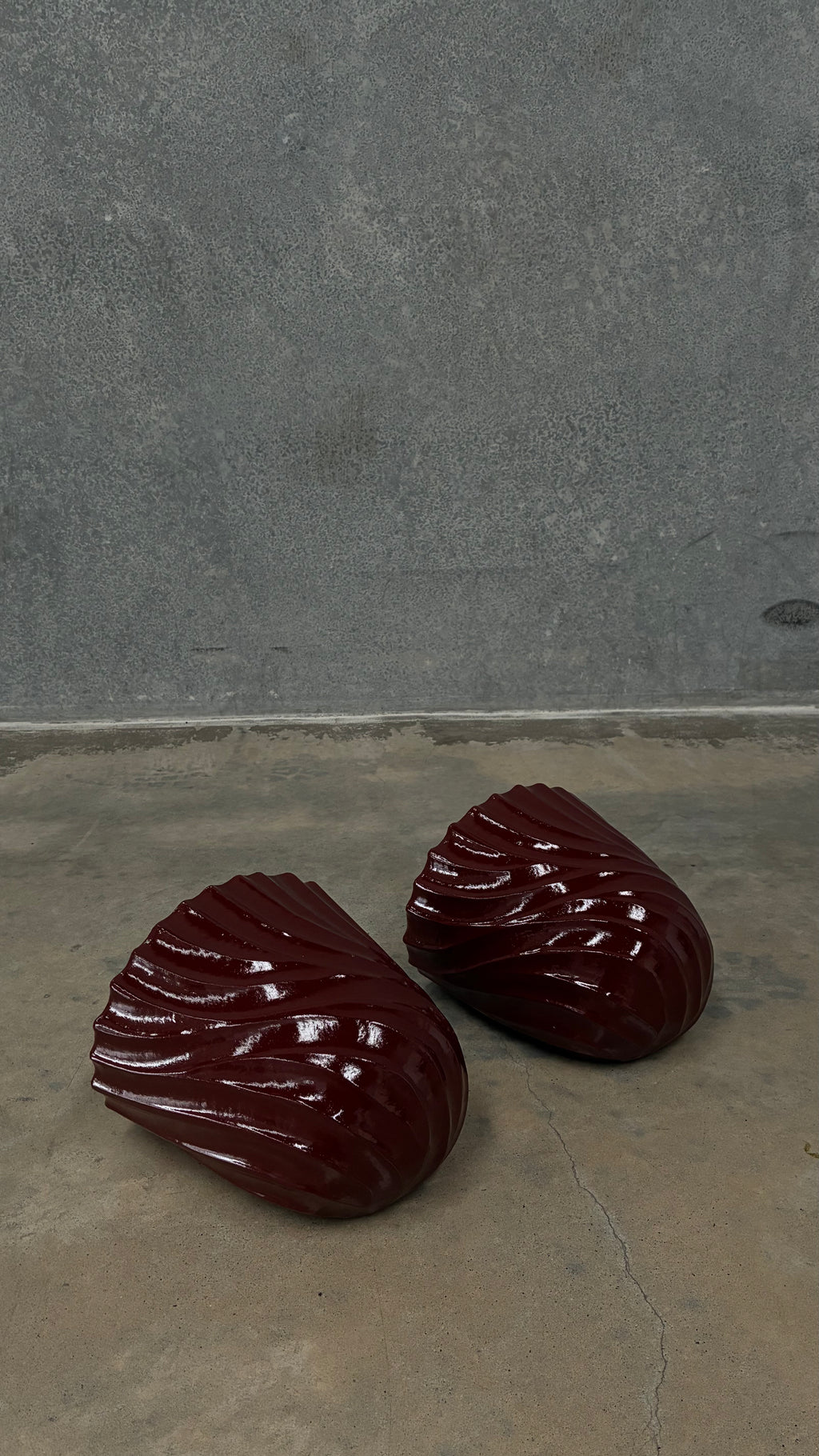 Pair of Handmade ceramic wall sconces, Portugal