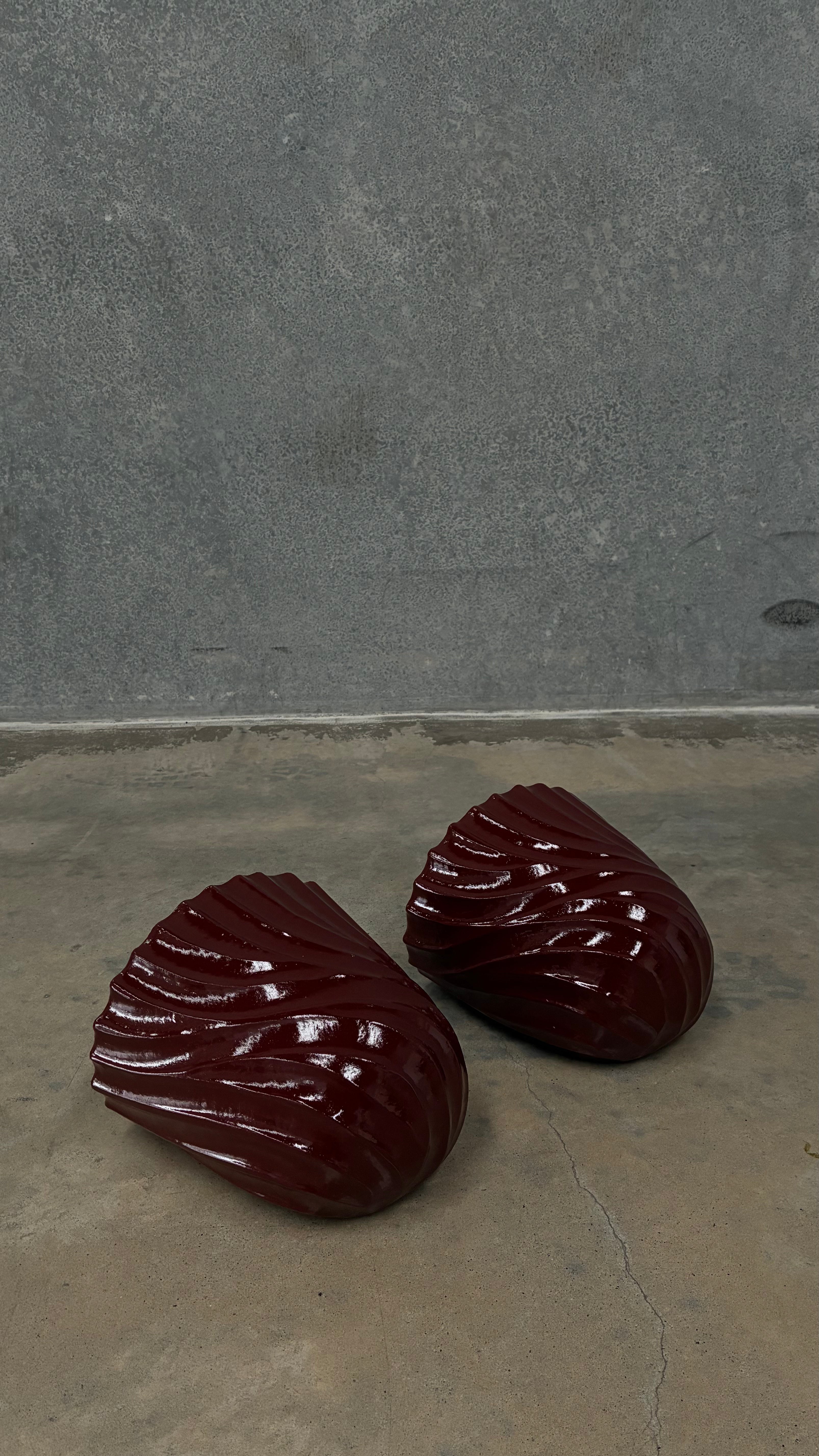 Pair of Handmade ceramic wall sconces, Portugal
