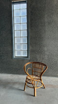 VINTAGE BAMBOO AND RATTAN CHILDREN'S HOOP CHAIR