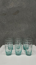 Hand-Blown Moroccan Tea Glasses (Set of Six)