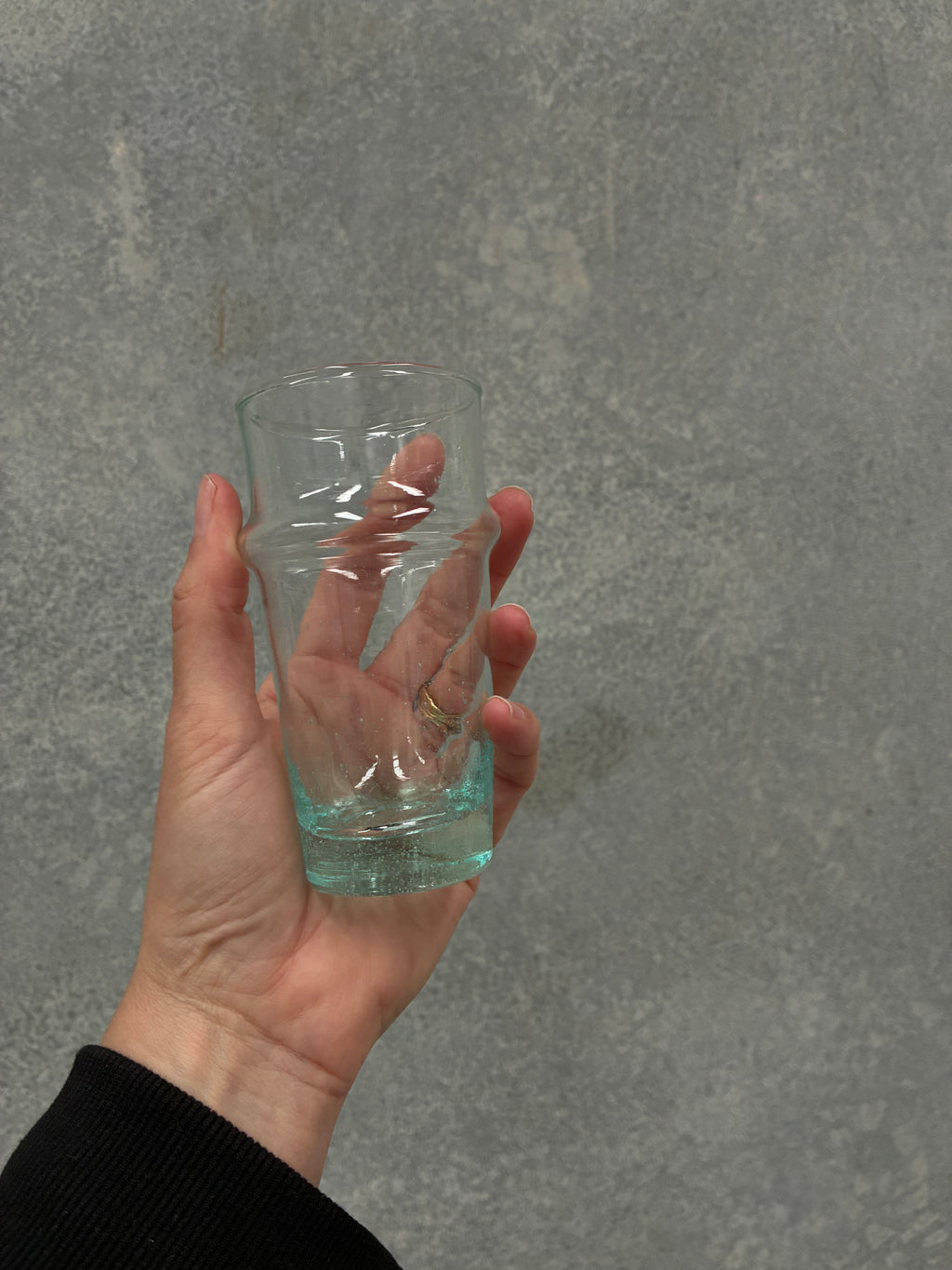 Hand-Blown Moroccan Tea Glasses (Set of Six)
