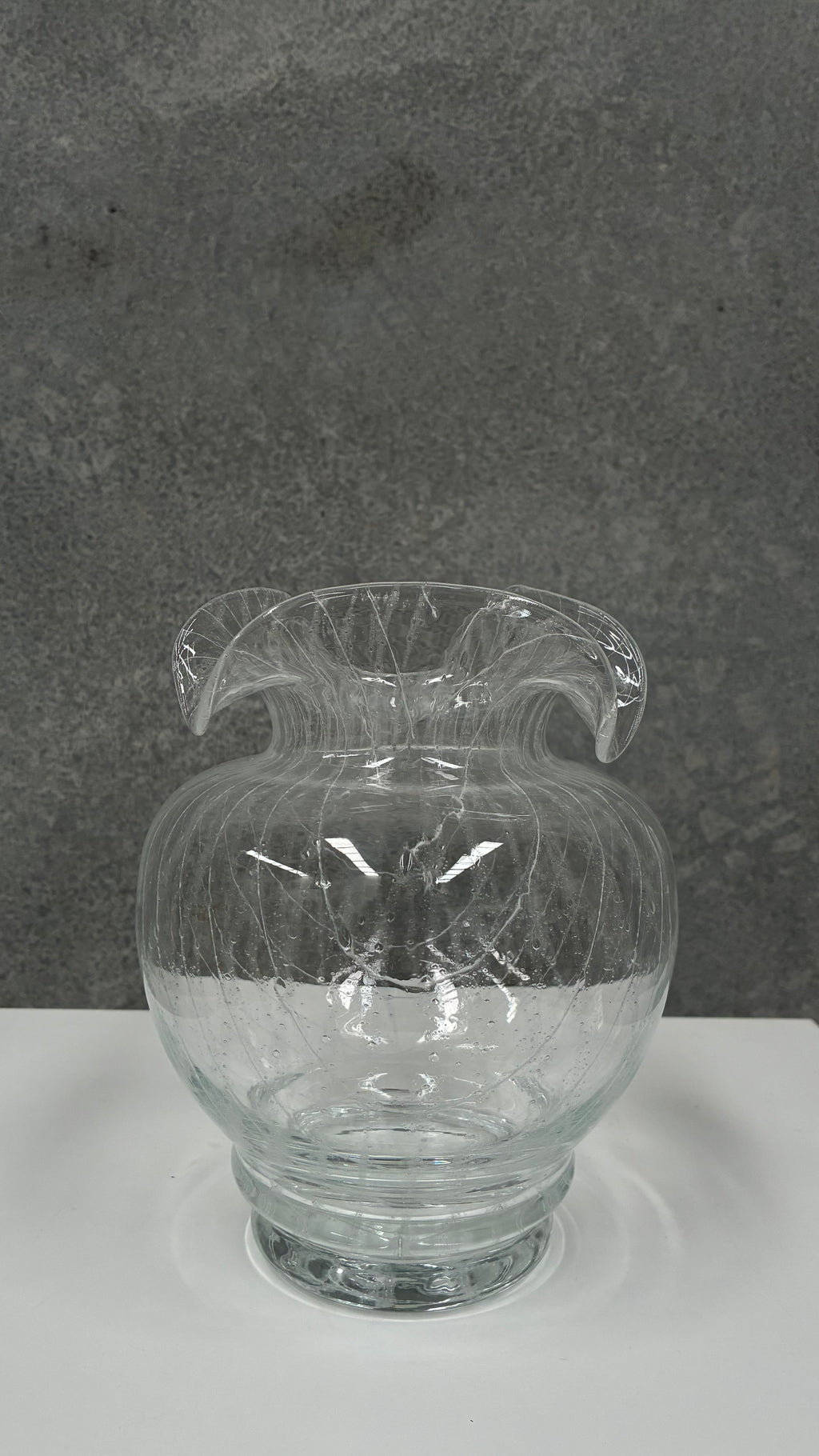 Hand-Blown Art Glass Vase, Murano Italy 1960s