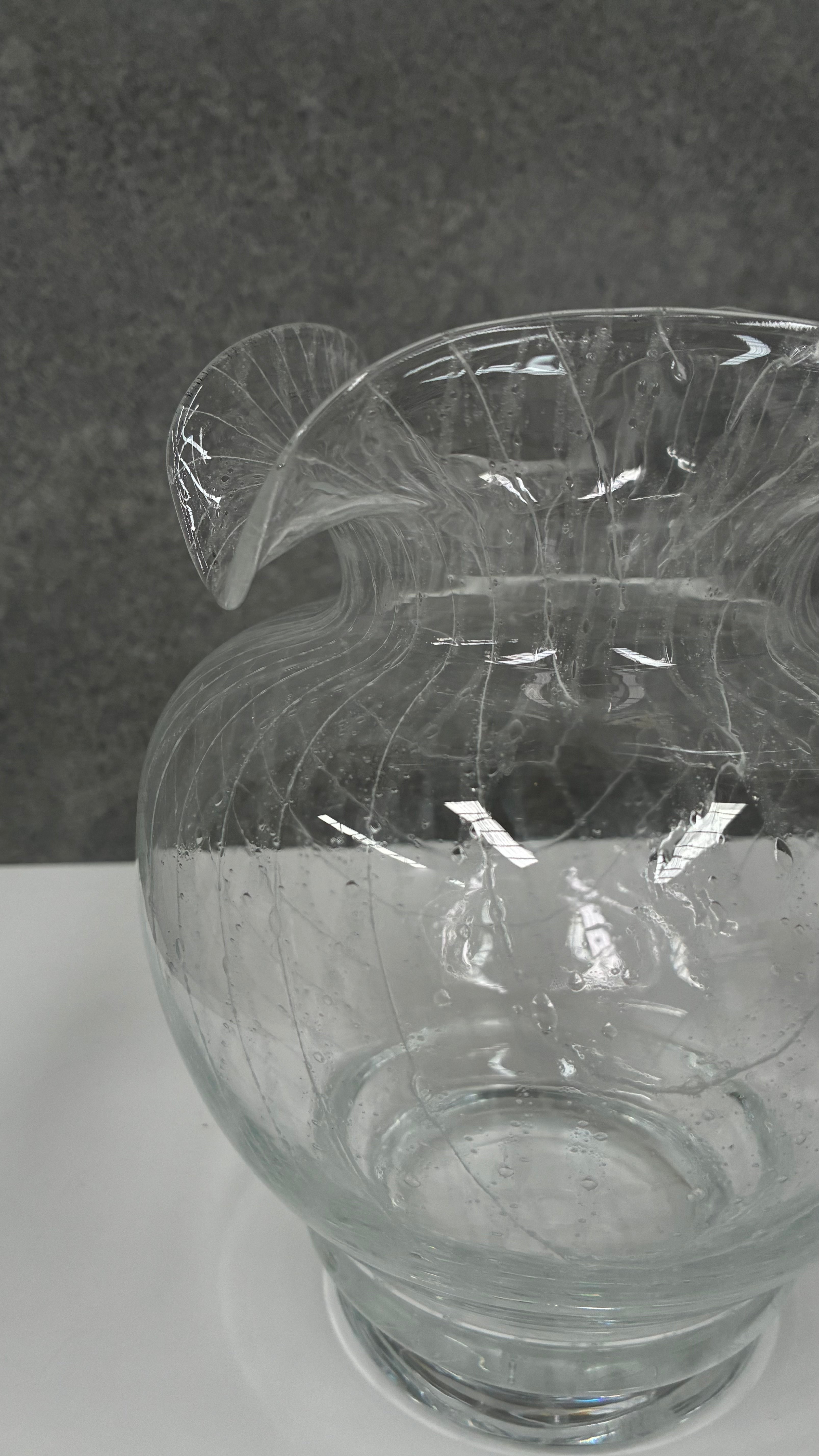 Hand-Blown Art Glass Vase, Murano Italy 1960s