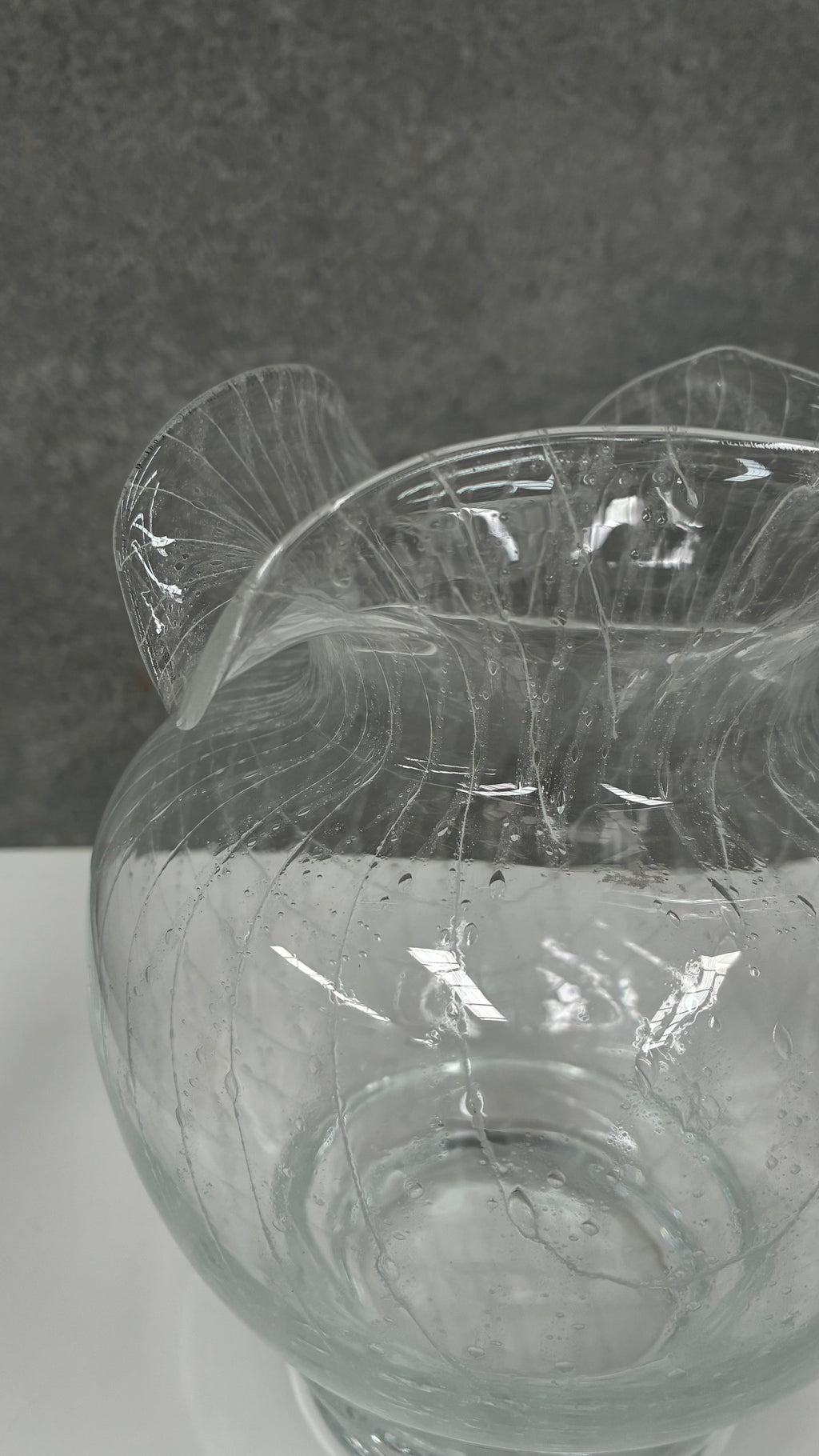 Hand-Blown Art Glass Vase, Murano Italy 1960s