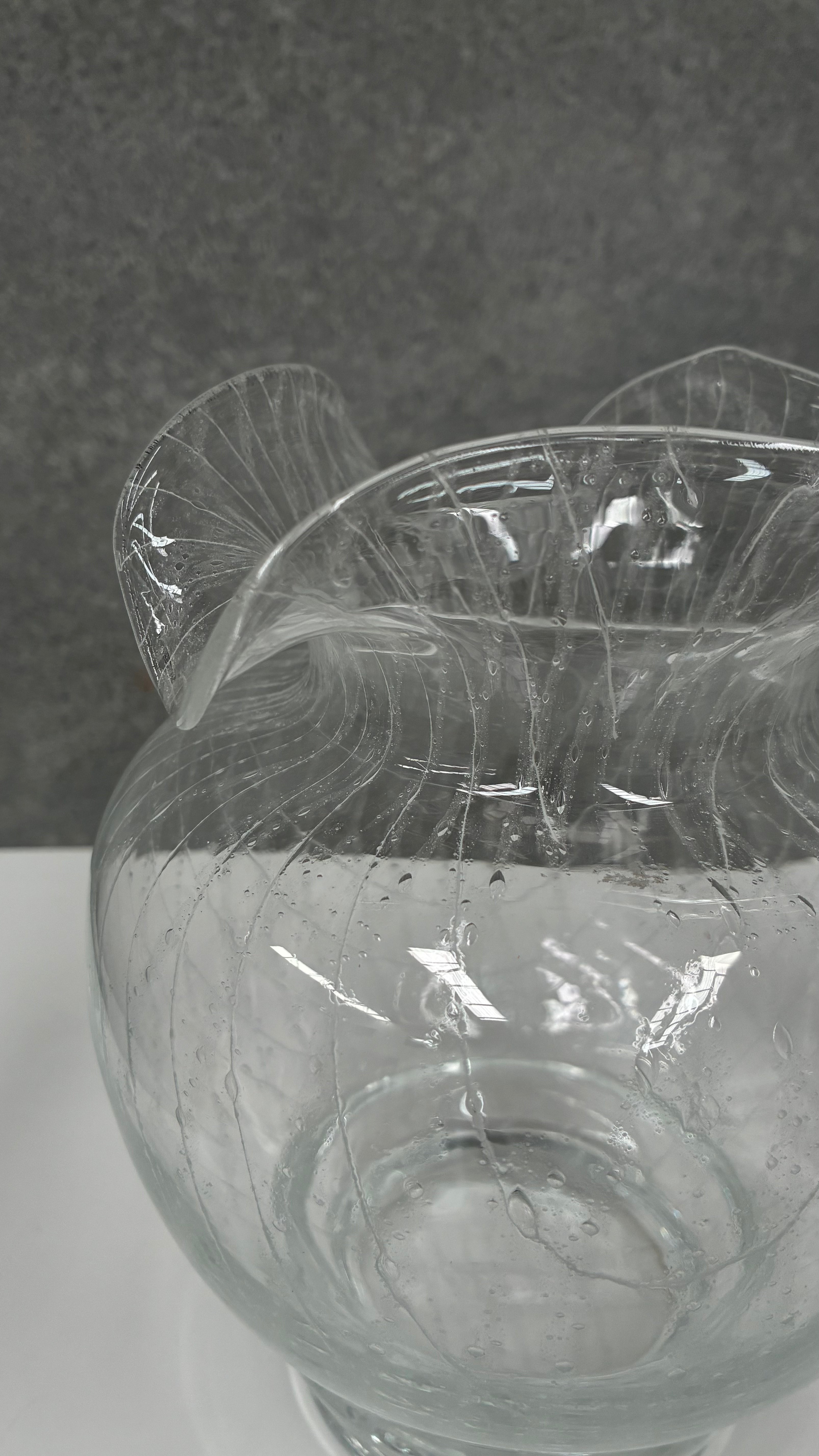 Hand-Blown Art Glass Vase, Murano Italy 1960s
